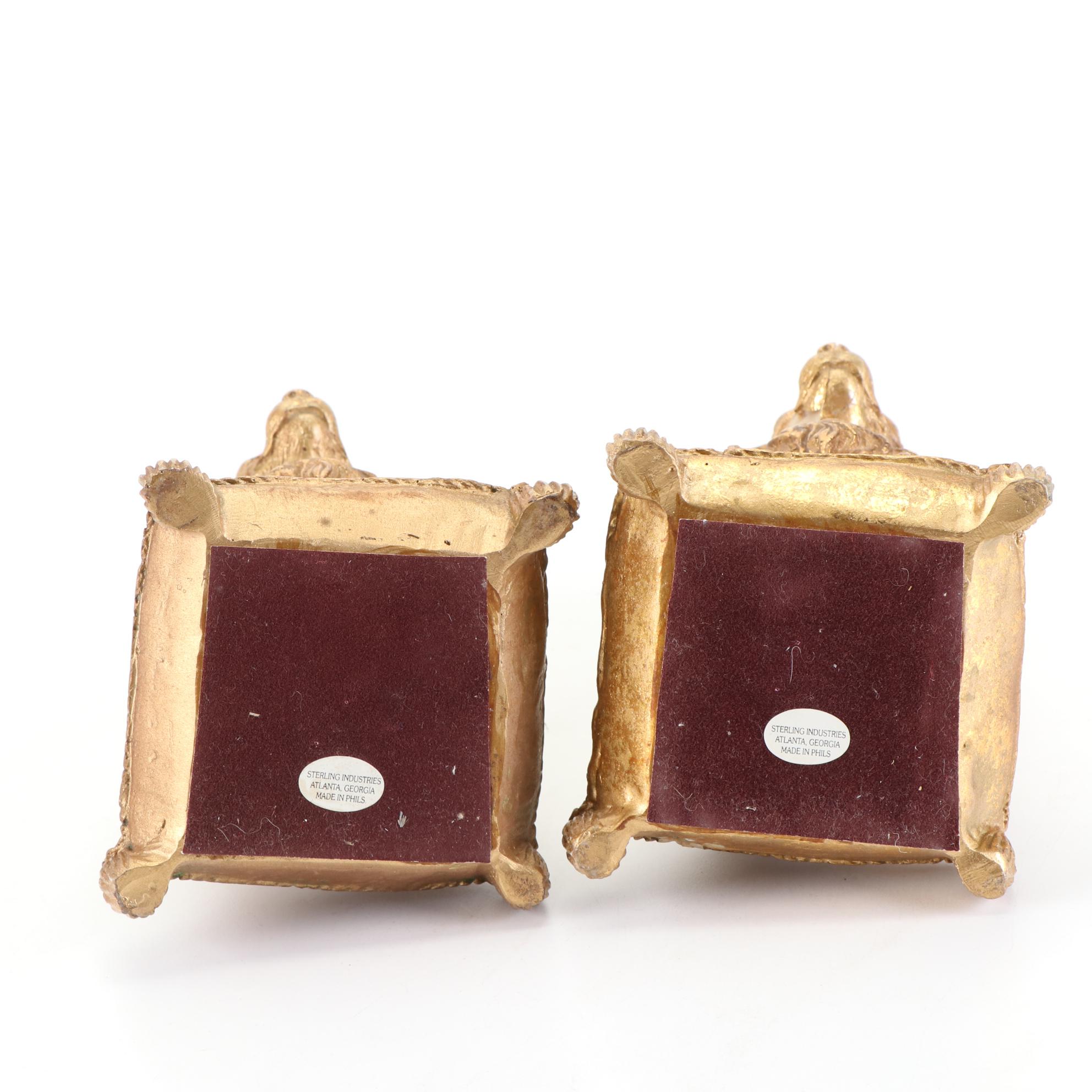 Sterling Industries Gilt Dog Bookends and More