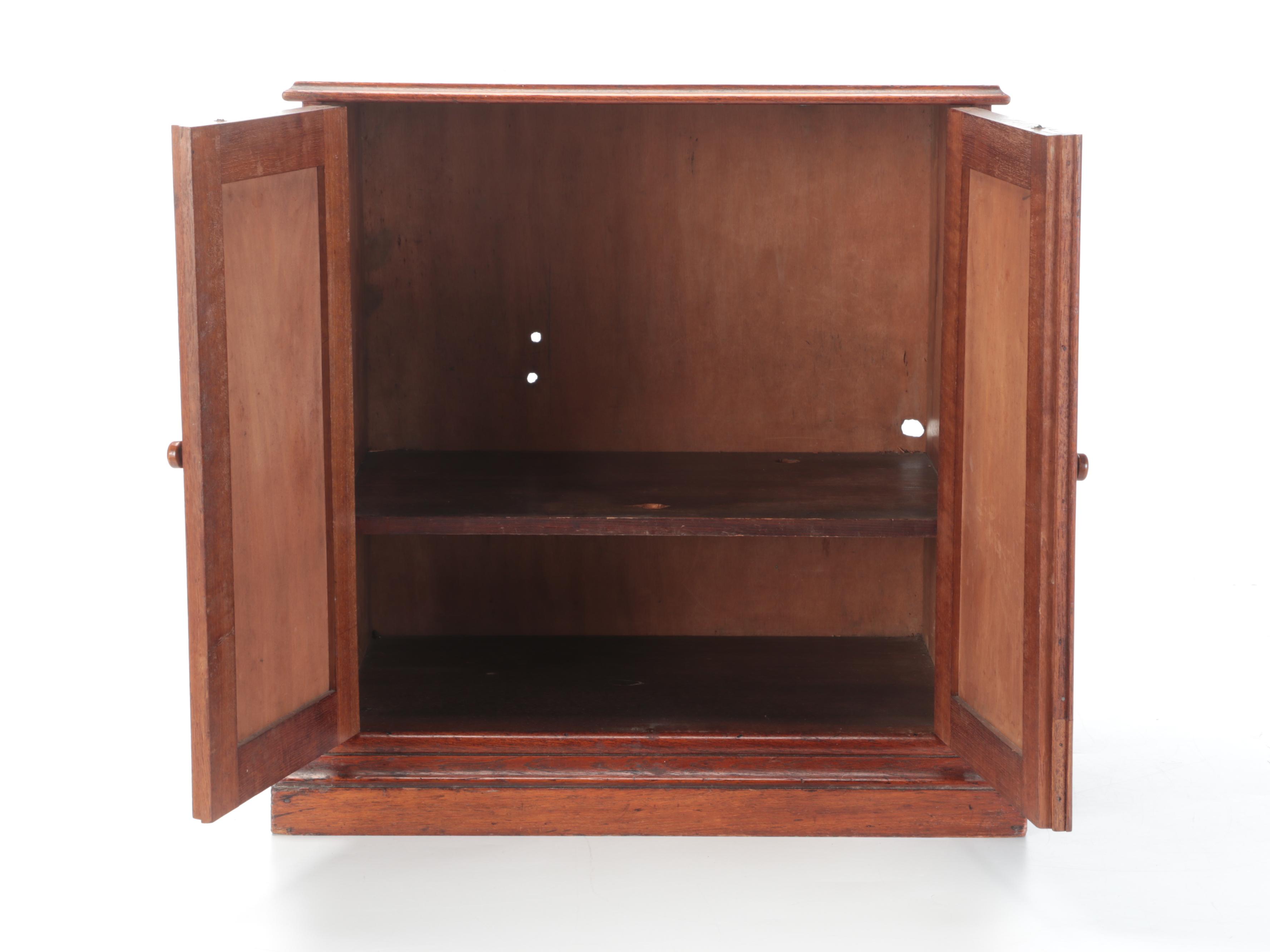 Hardwood Cabinet with Paneled Doors