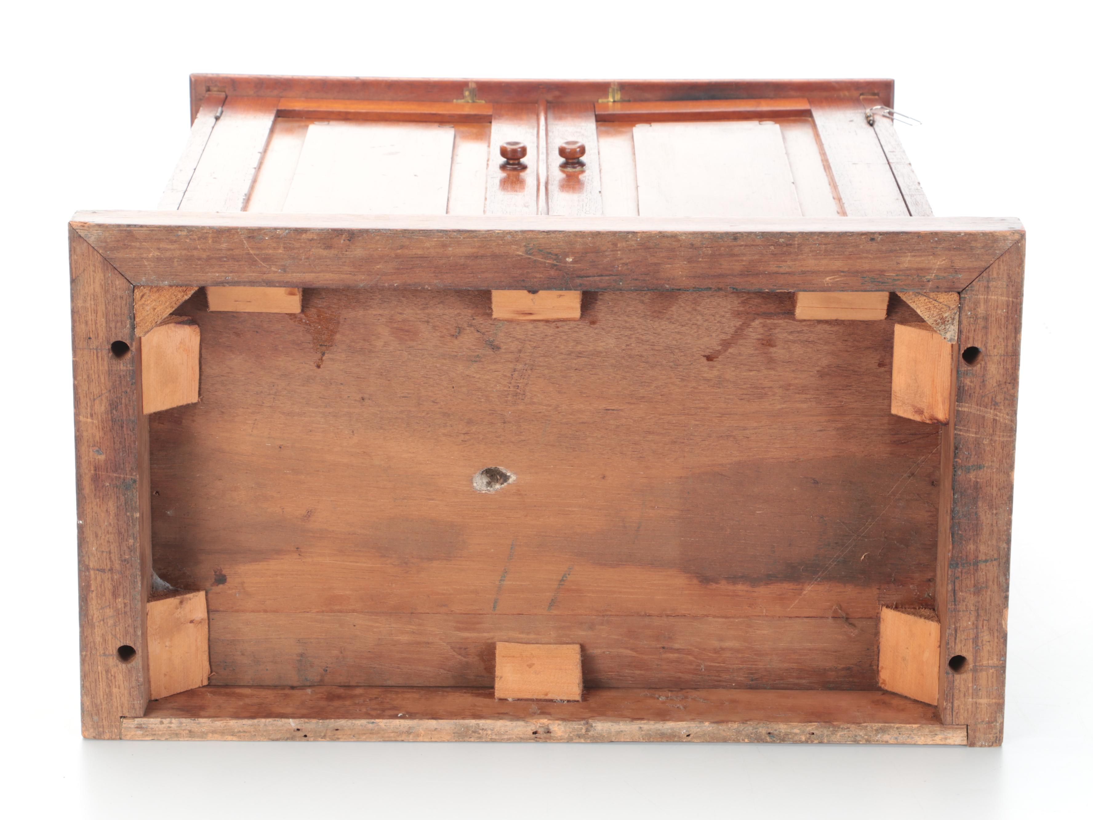 Hardwood Cabinet with Paneled Doors