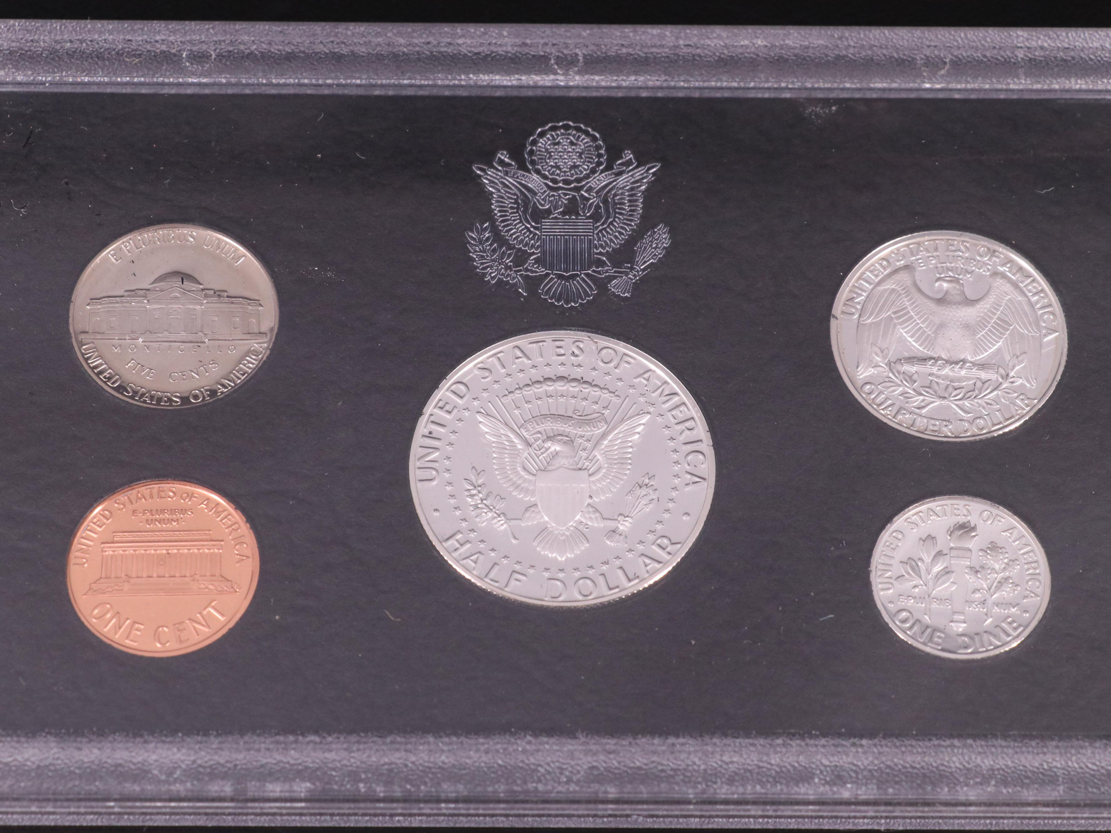 Four U.S. Mint Silver Proof Sets