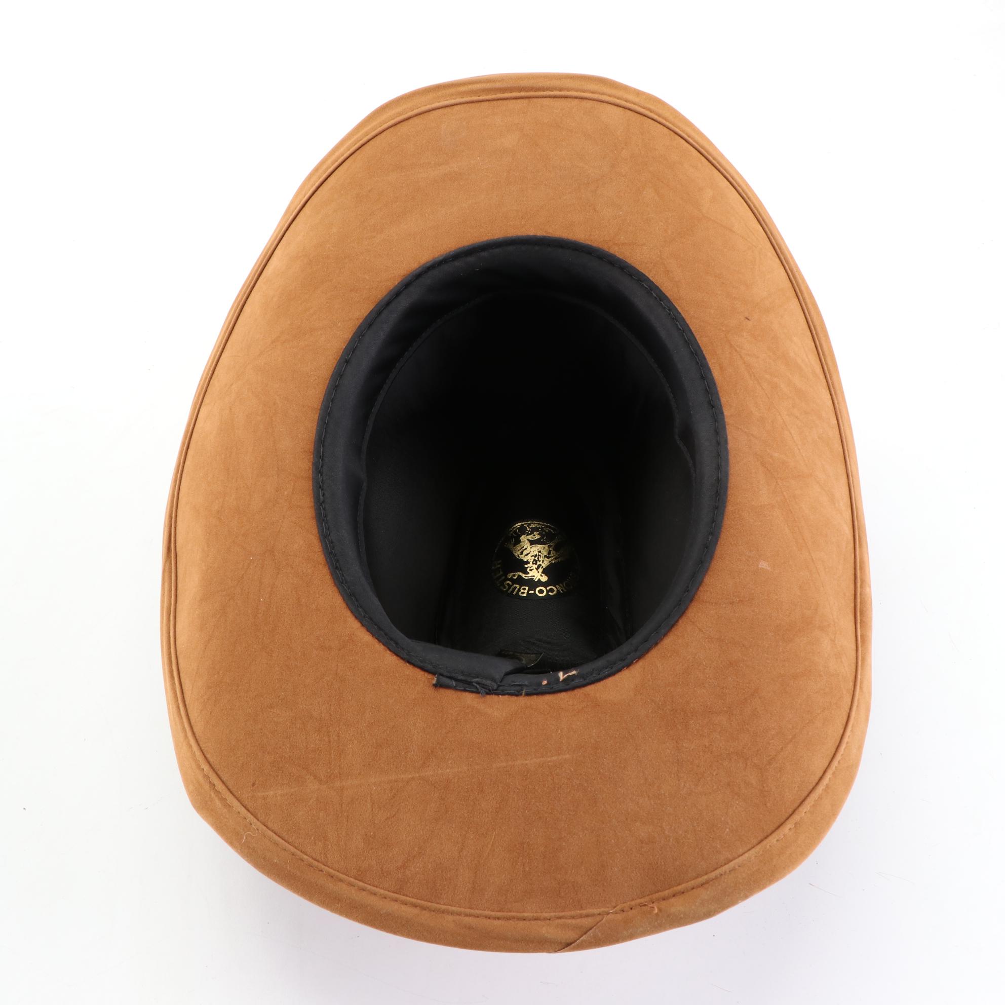 Bronco-Buster Western Style Feathered Hat