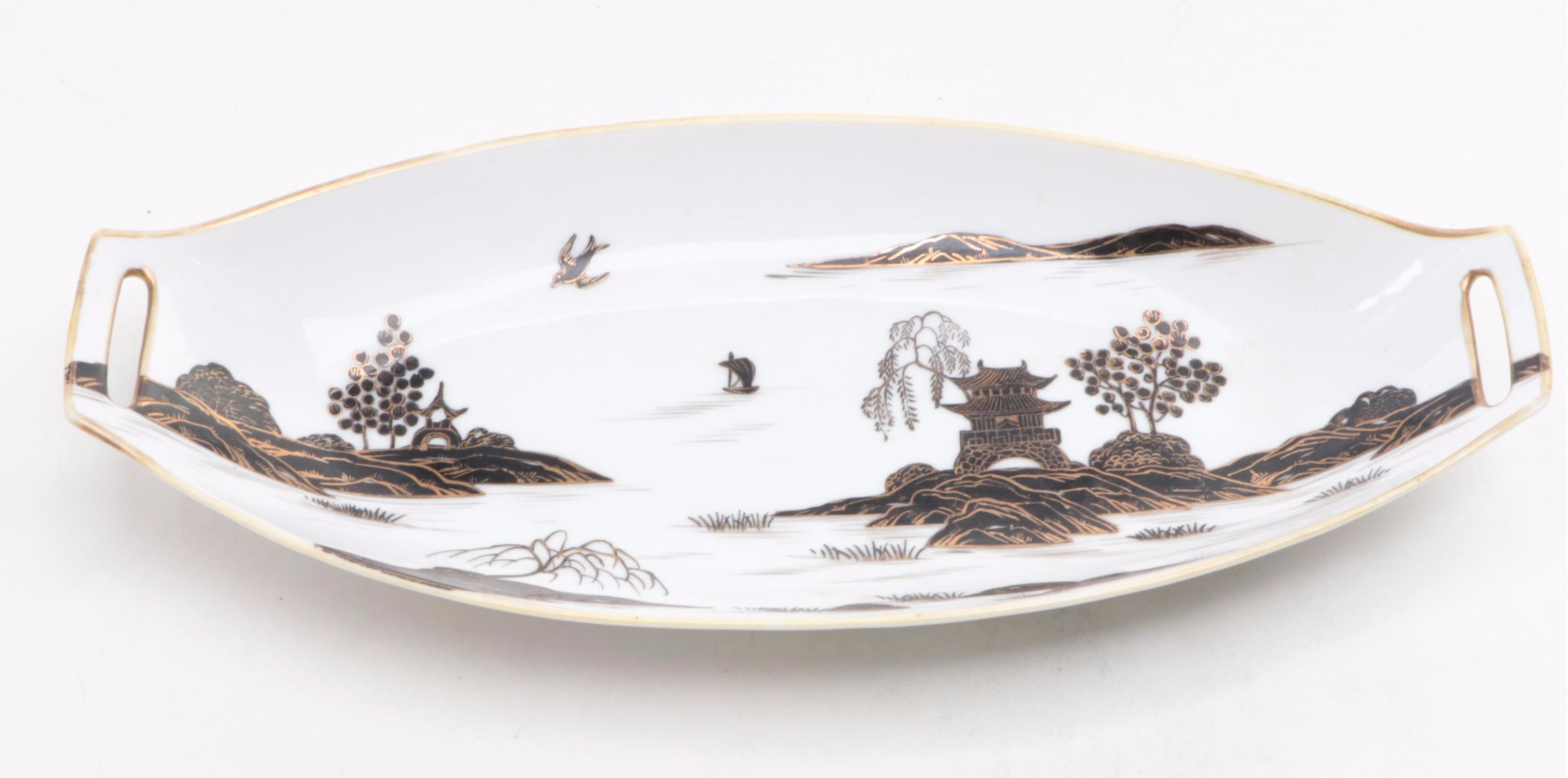 Morimura Bros. Porcelain Serving Tray with More Home Décor