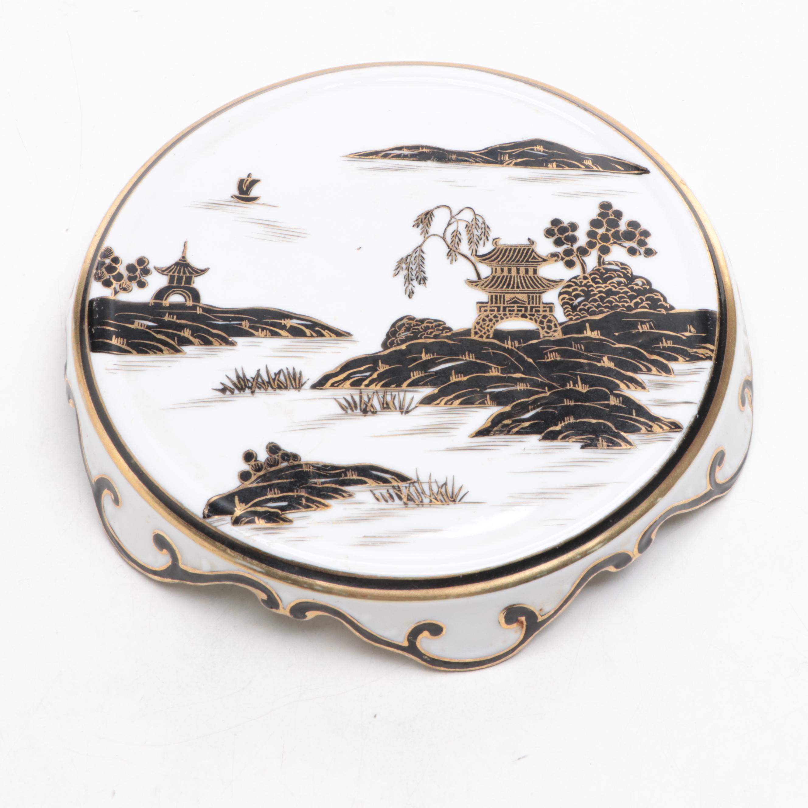 Morimura Bros. Porcelain Serving Tray with More Home Décor