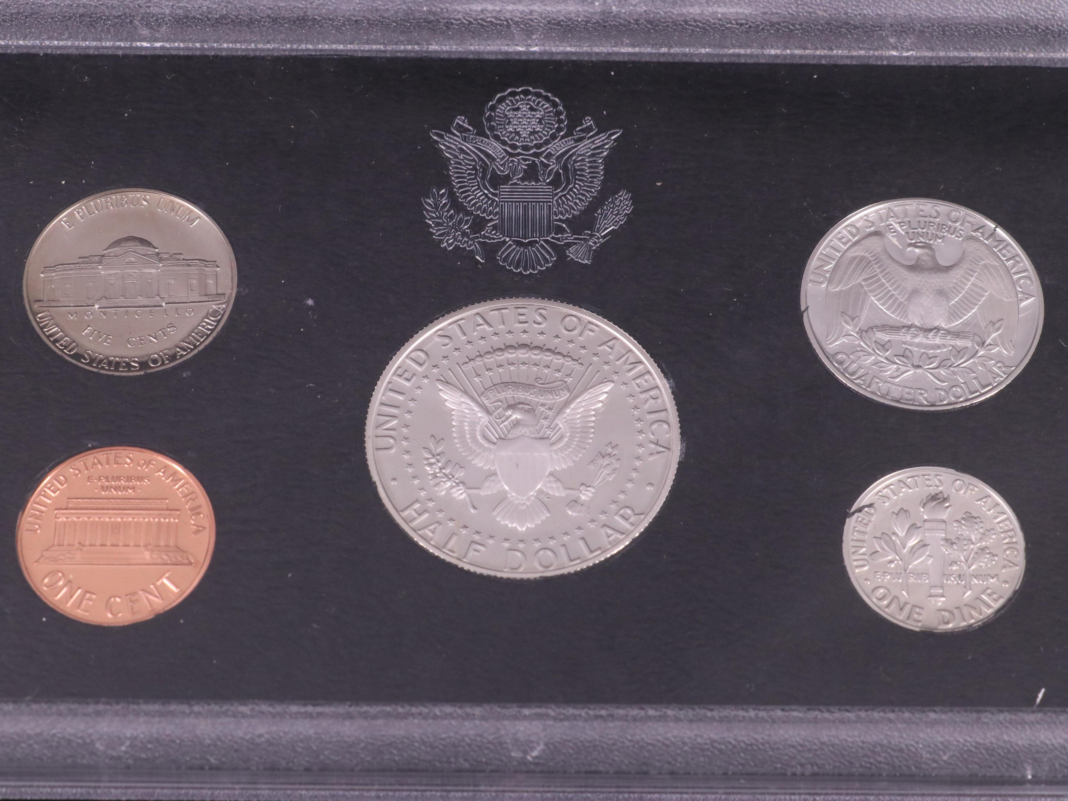 Four U.S. Mint Silver Proof Sets
