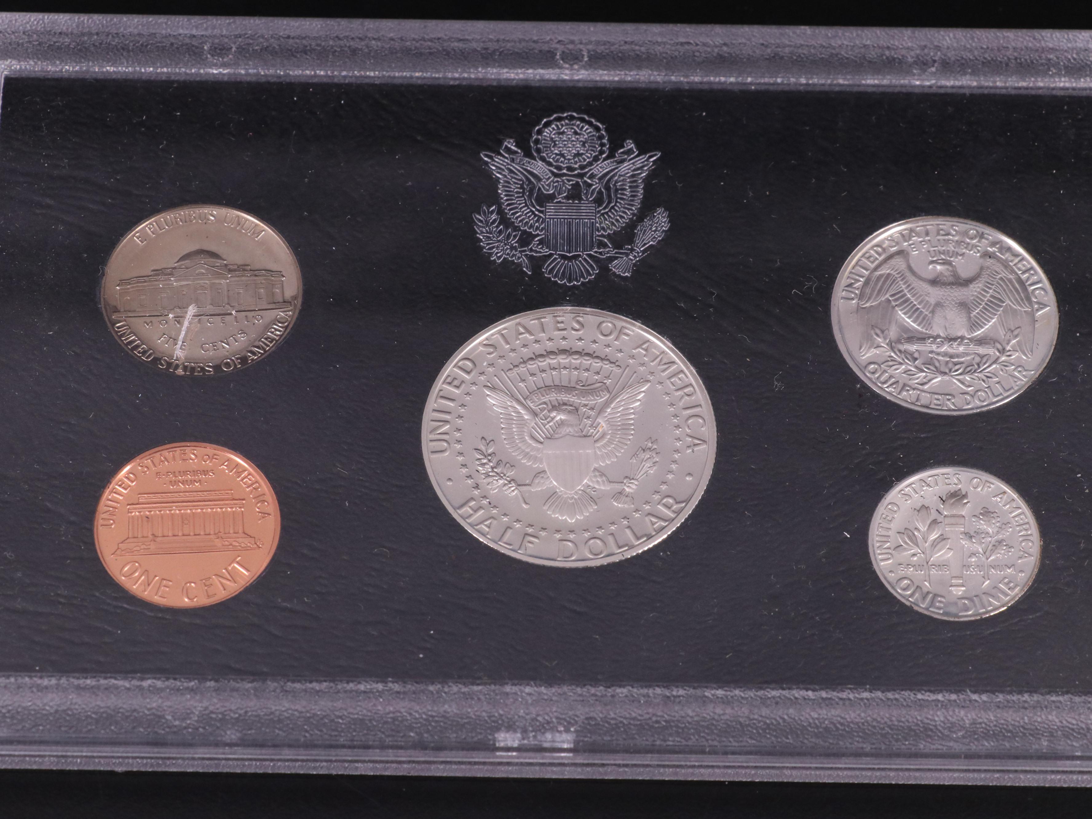 Four U.S. Mint Silver Proof Sets