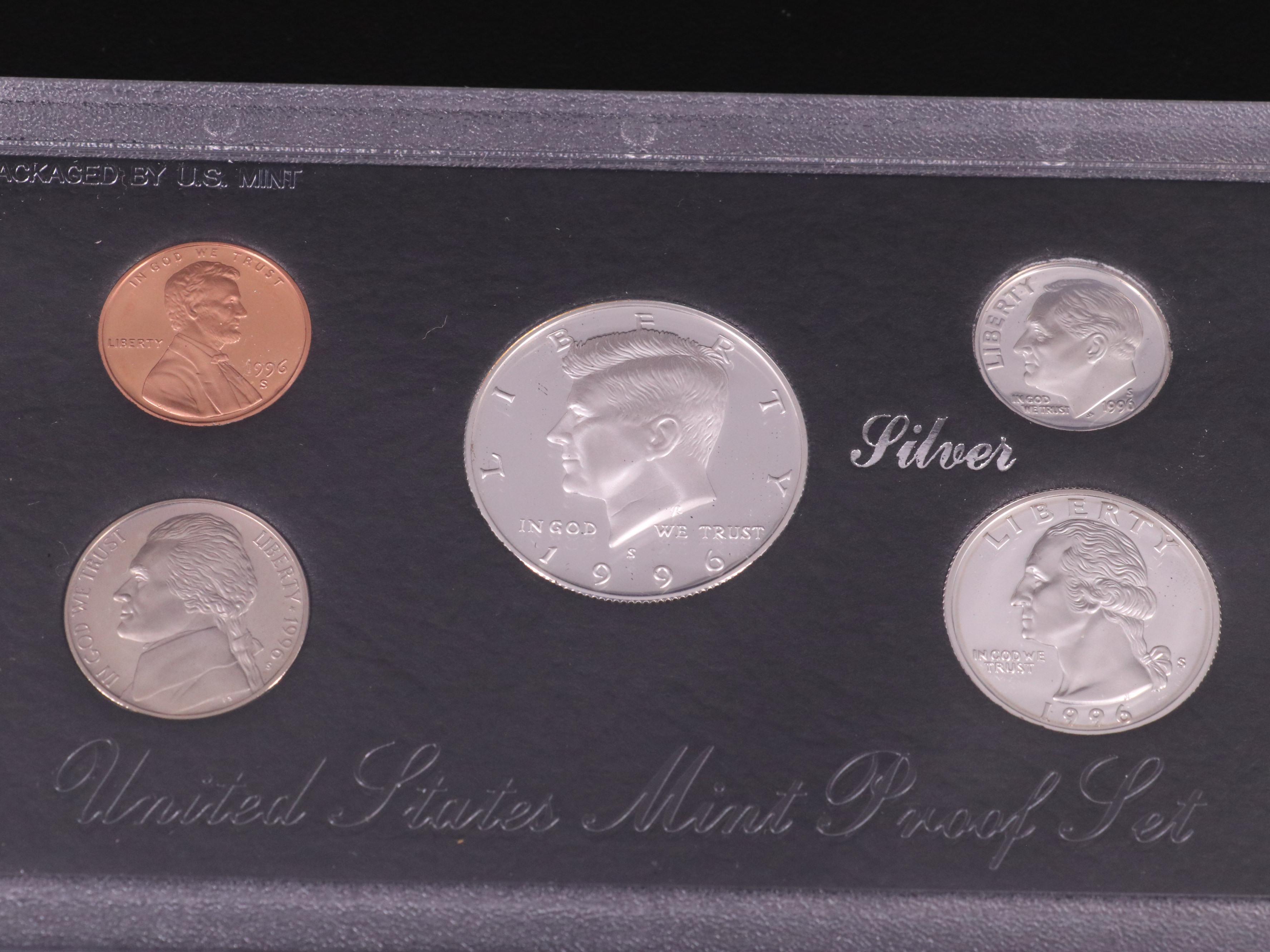 Four U.S. Mint Silver Proof Sets