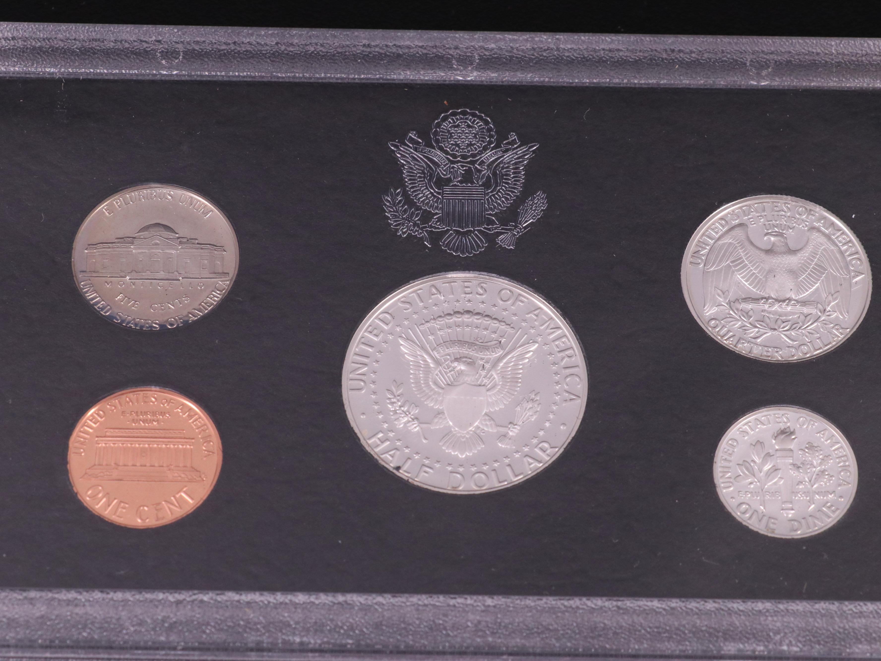 Four U.S. Mint Silver Proof Sets