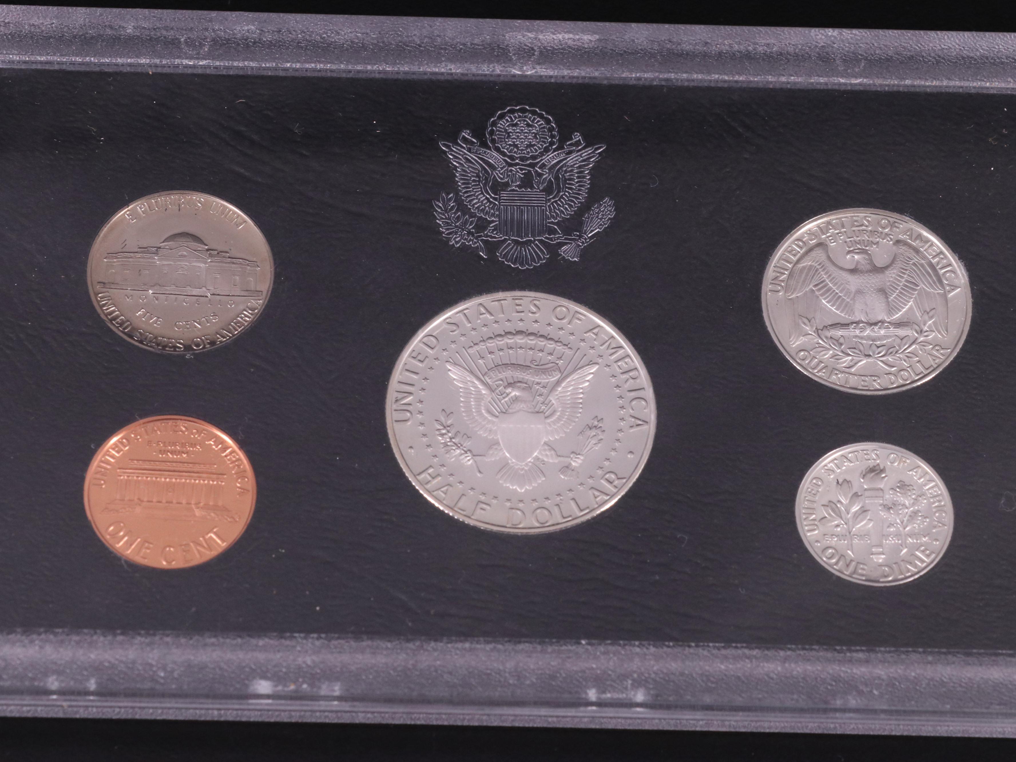 Four U.S. Mint Silver Proof Sets