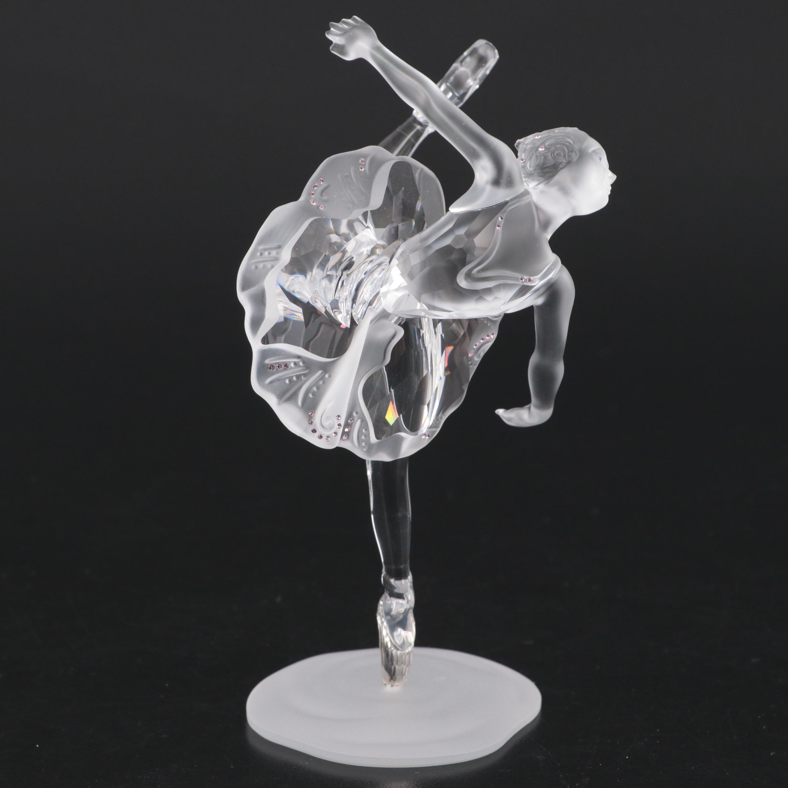 Crystal and Glass Perfume Bottles, Pin Dish, Swarovski Ballerina Figurine