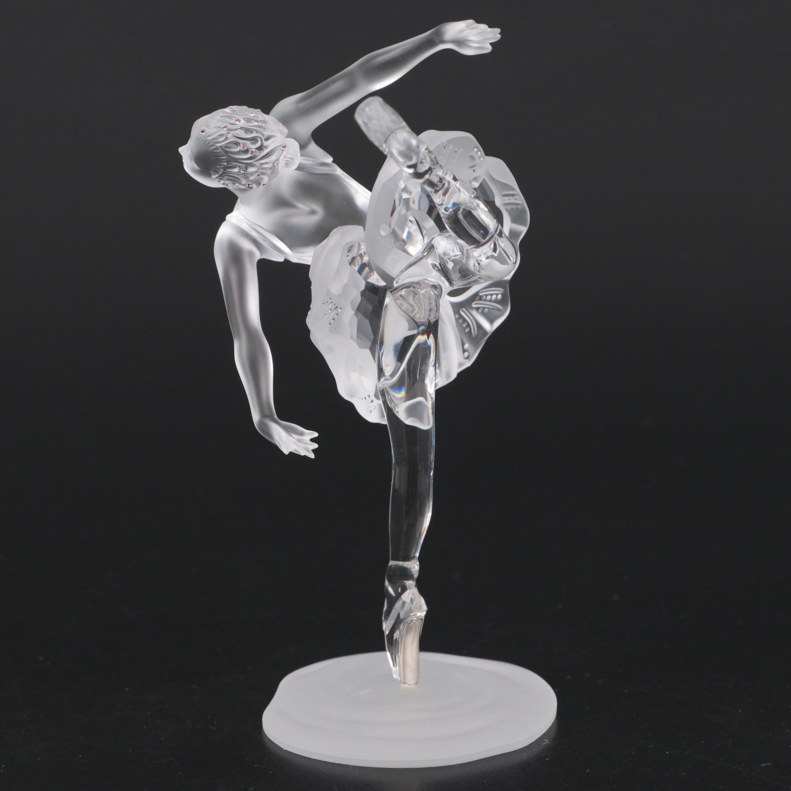 Crystal and Glass Perfume Bottles, Pin Dish, Swarovski Ballerina Figurine