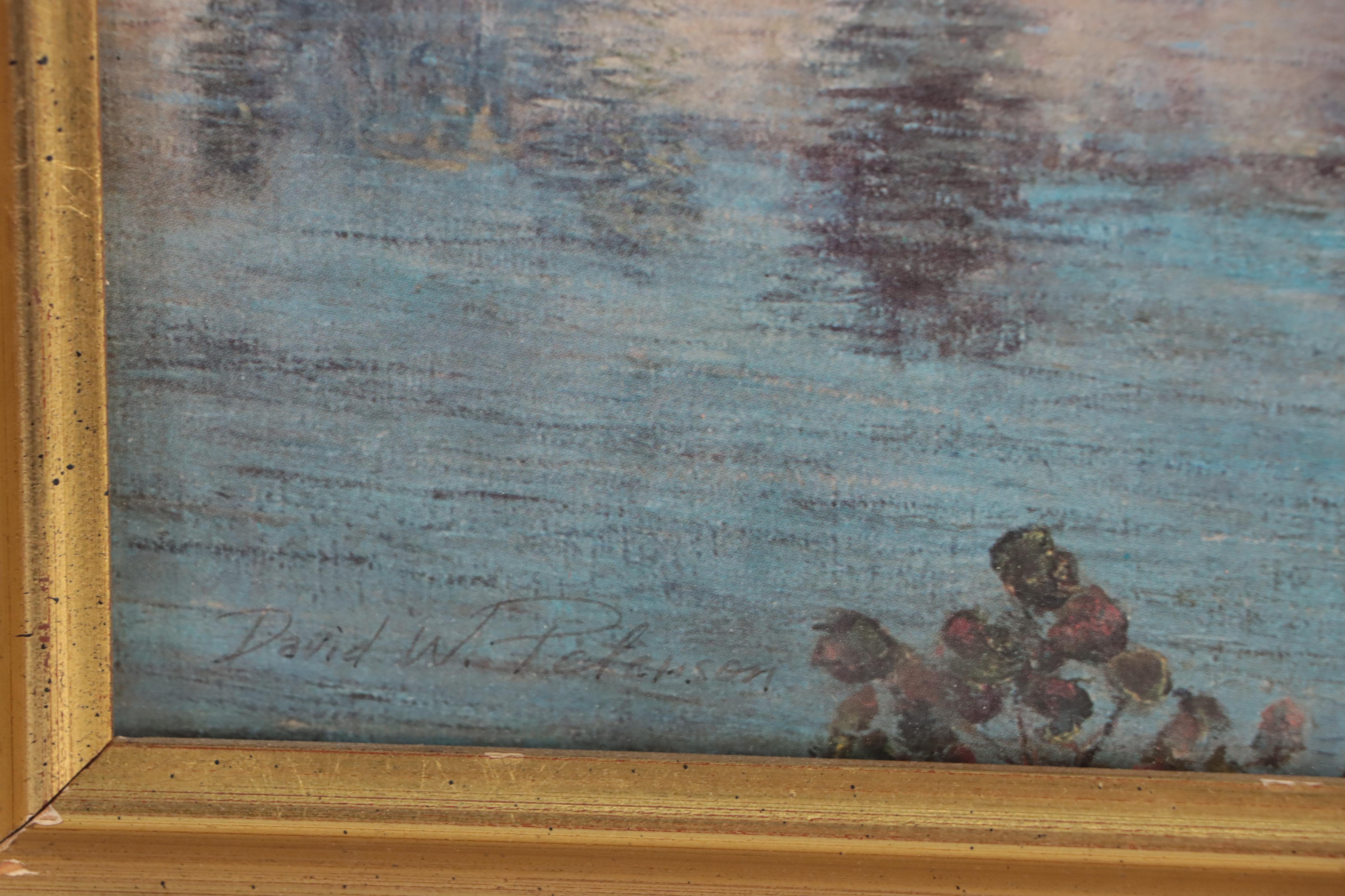 Offset Lithographs of Buildings on Water