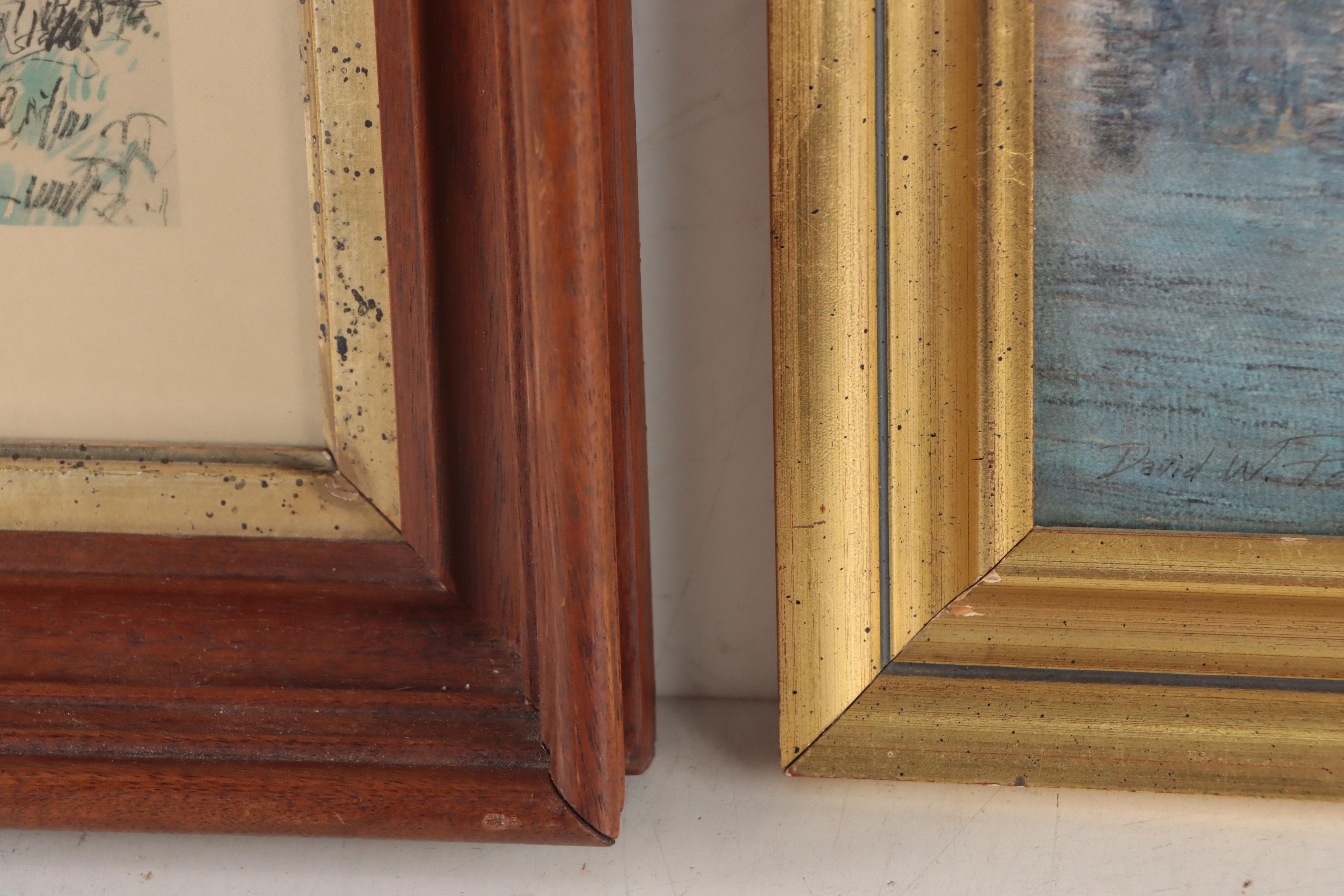 Offset Lithographs of Buildings on Water