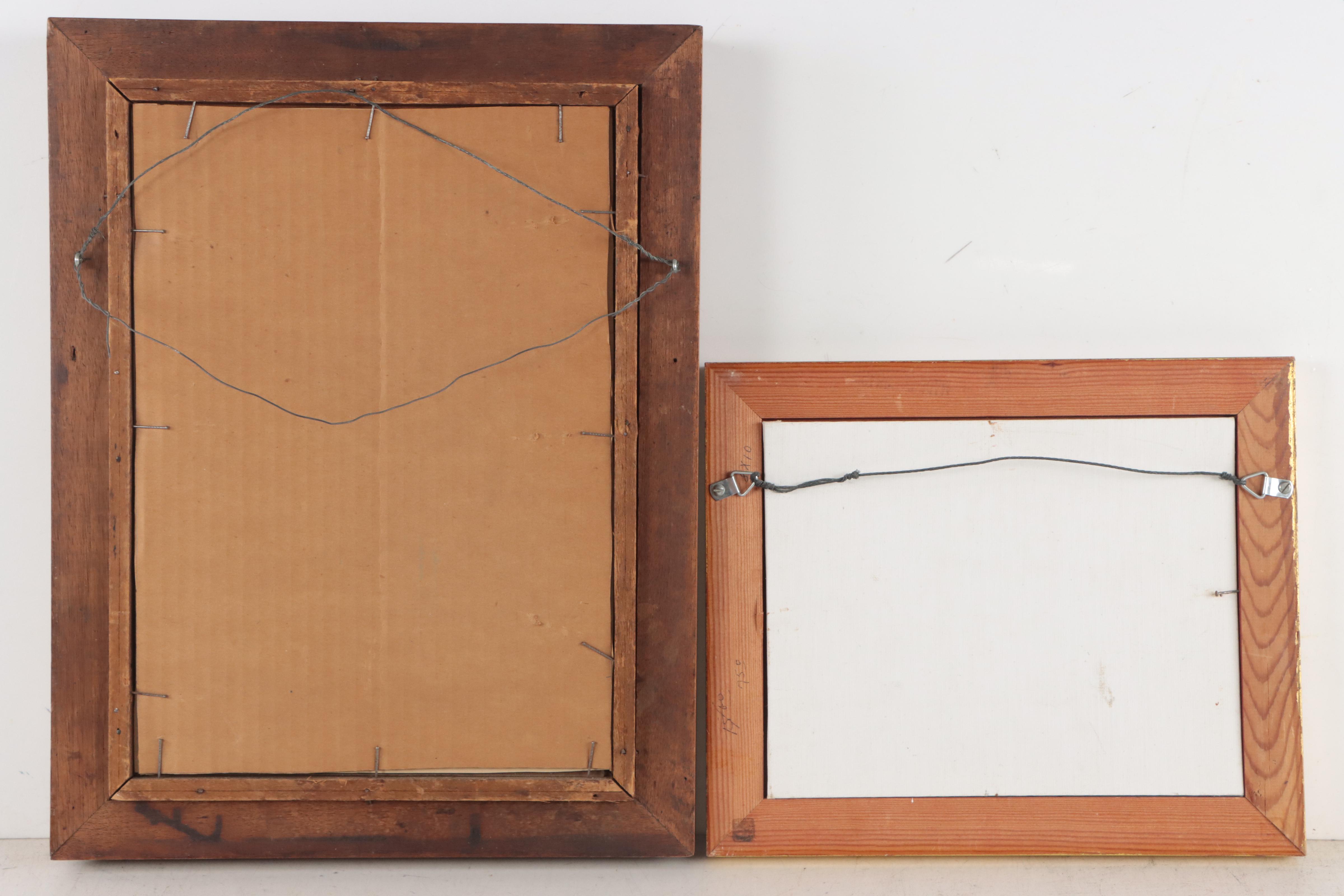 Offset Lithographs of Buildings on Water