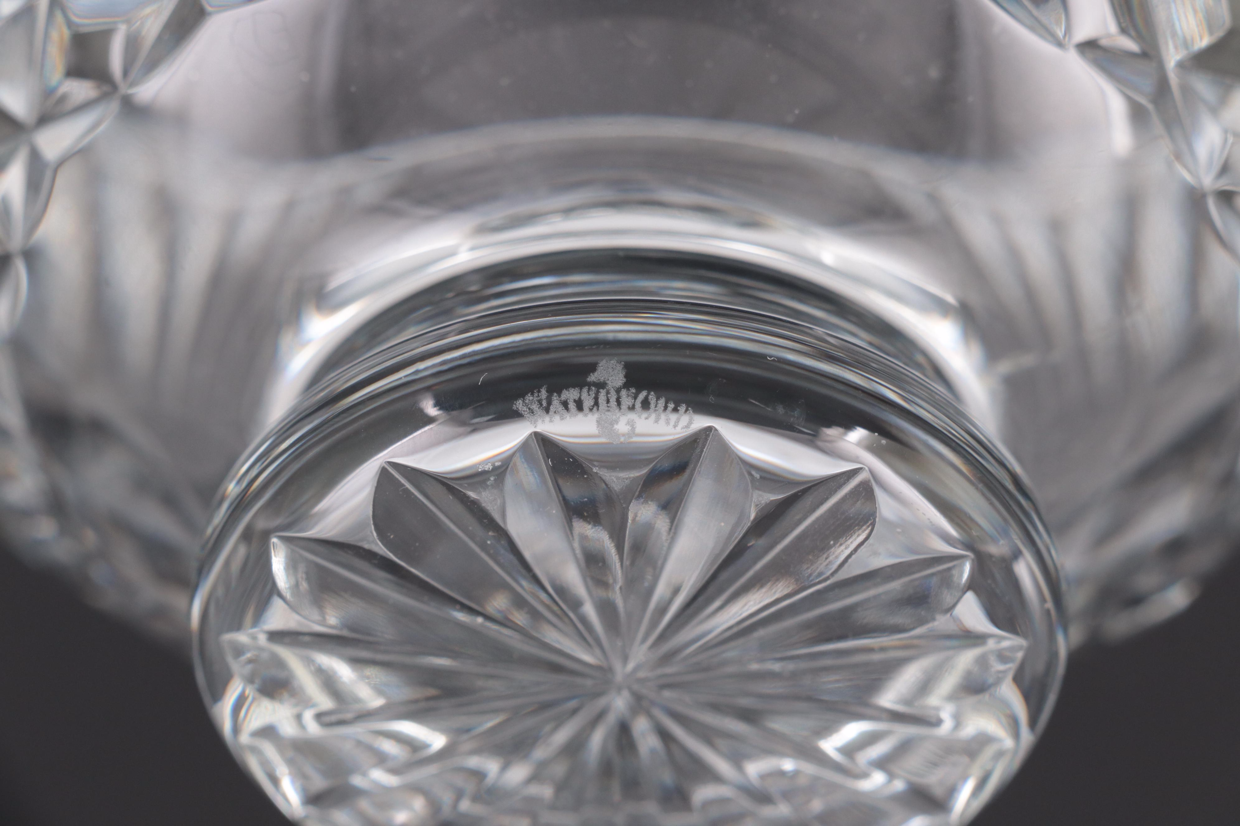 Cut Crystal Vases, Footed Bowl, Jar and Pitcher Including Waterford