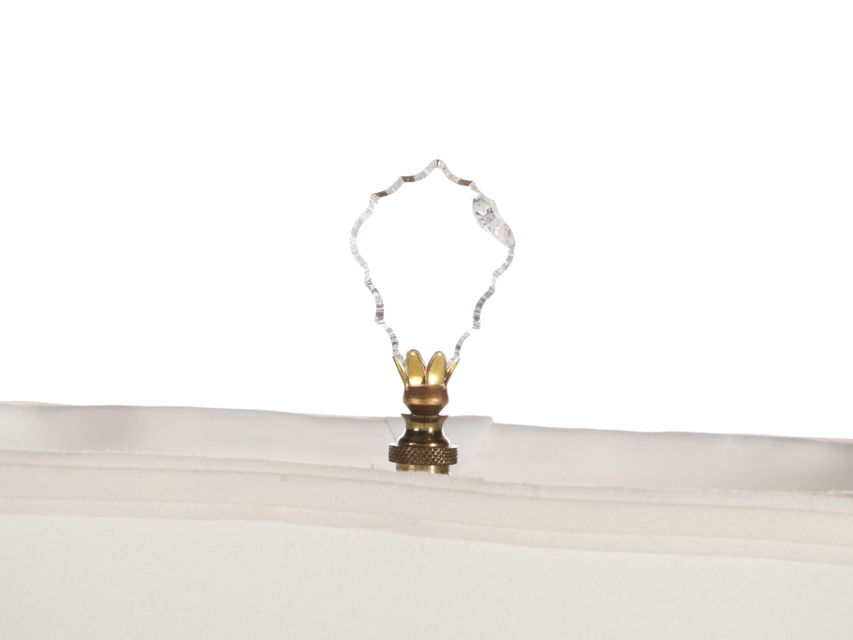 Chinese Hand-Painted Peonies and Swallows Porcelain Vase Table Lamp