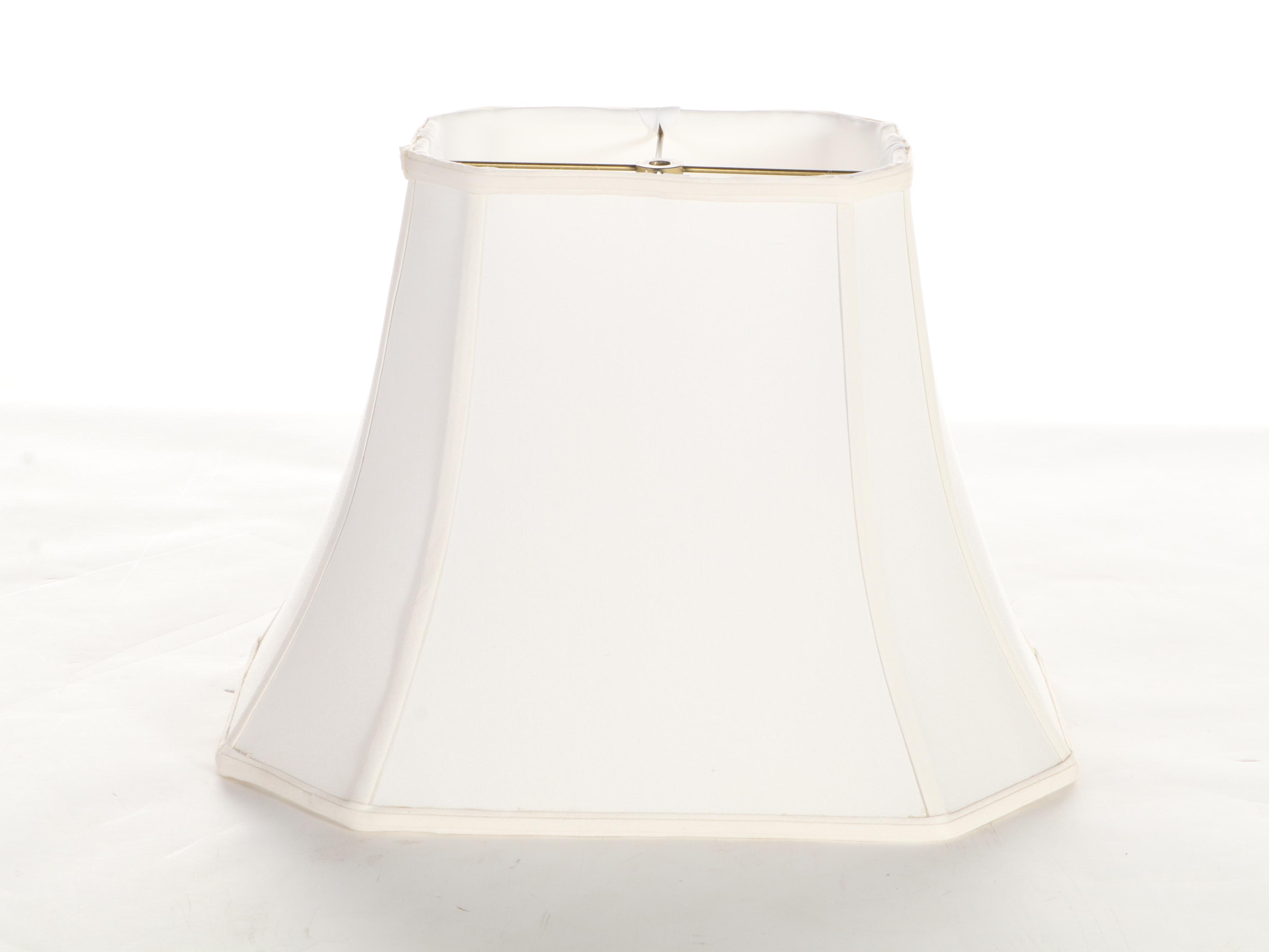 Chinese Hand-Painted Peonies and Swallows Porcelain Vase Table Lamp