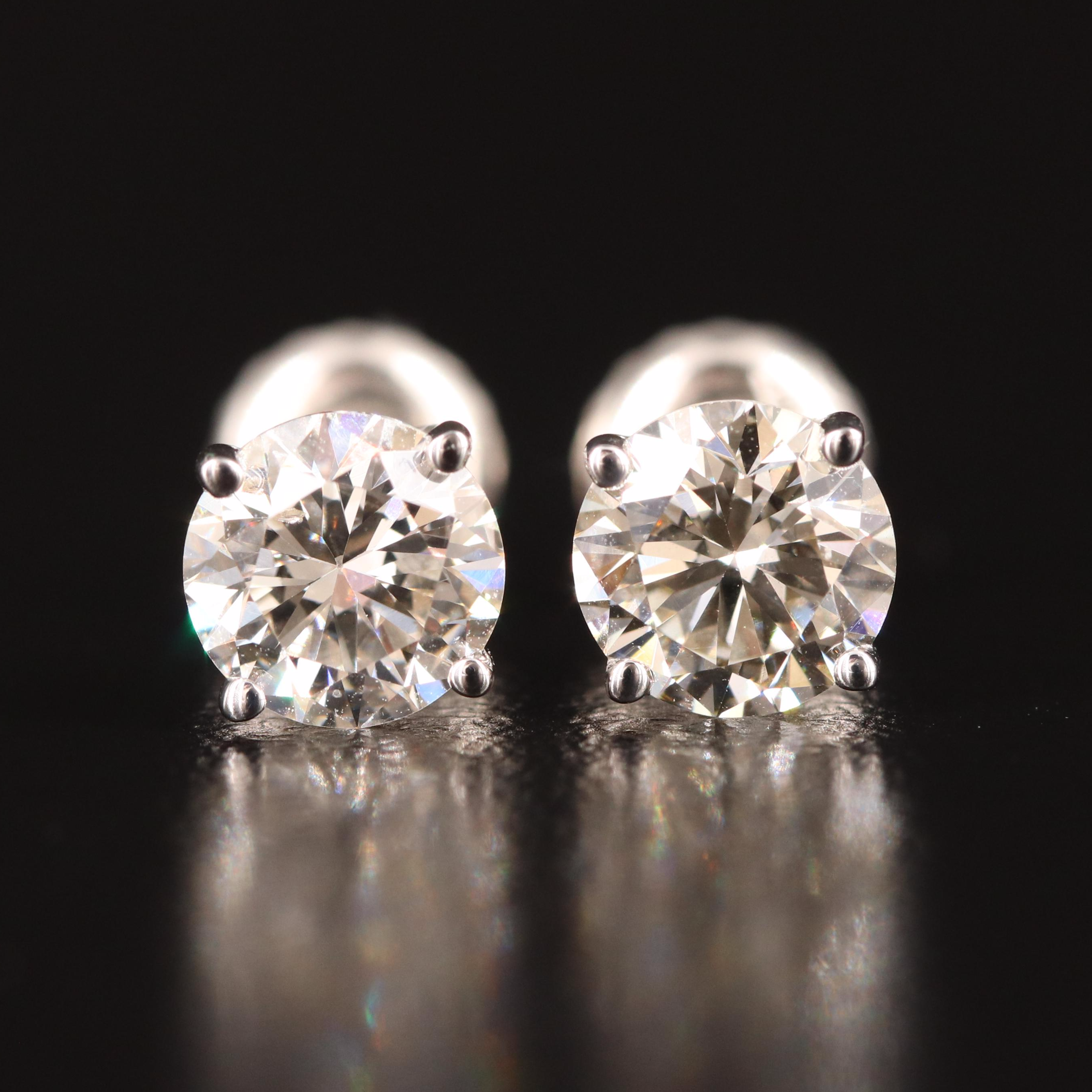 14K 1.33 CTW Lab Grown Diamond Stud Earrings