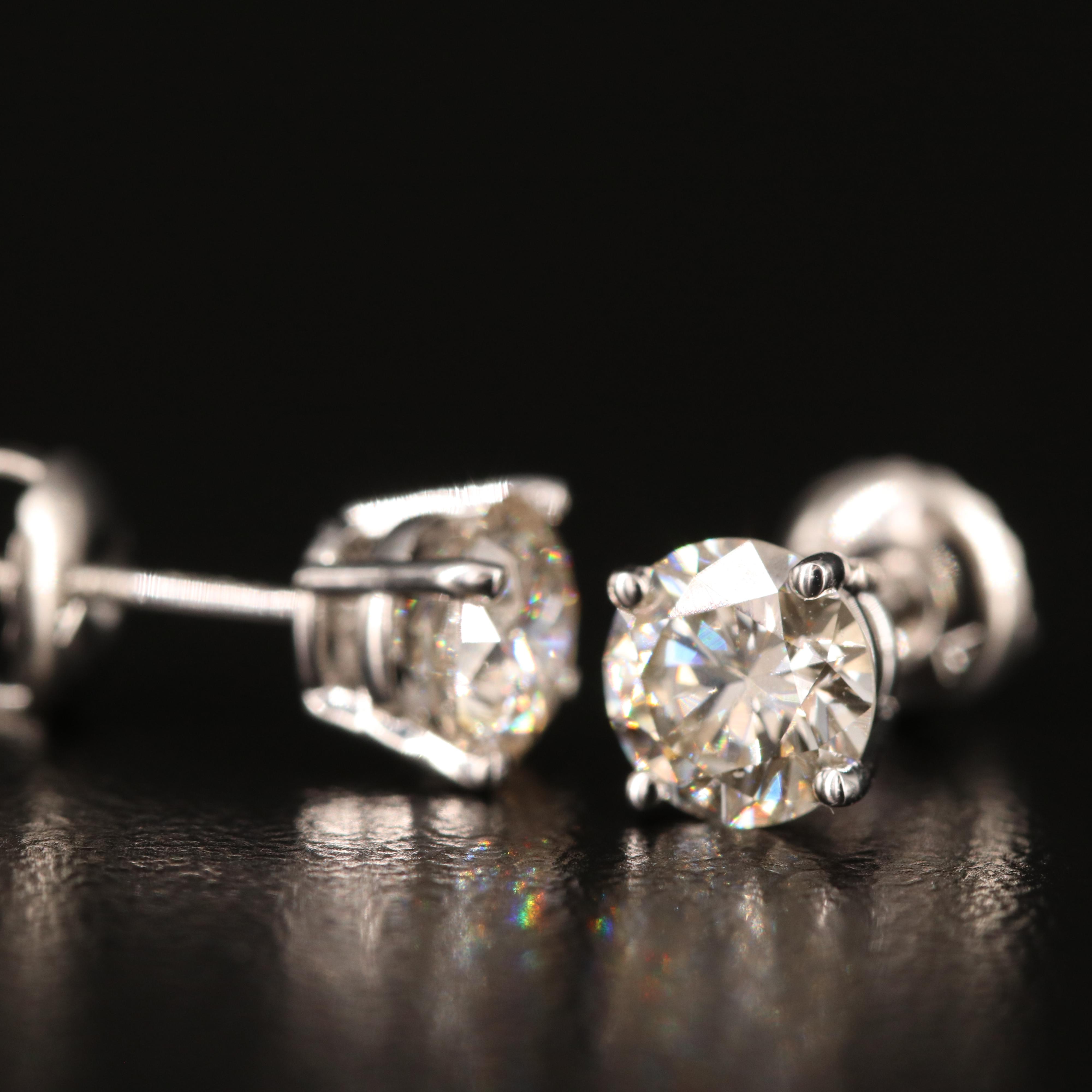 14K 1.33 CTW Lab Grown Diamond Stud Earrings