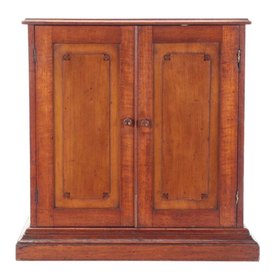 Hardwood Cabinet with Paneled Doors