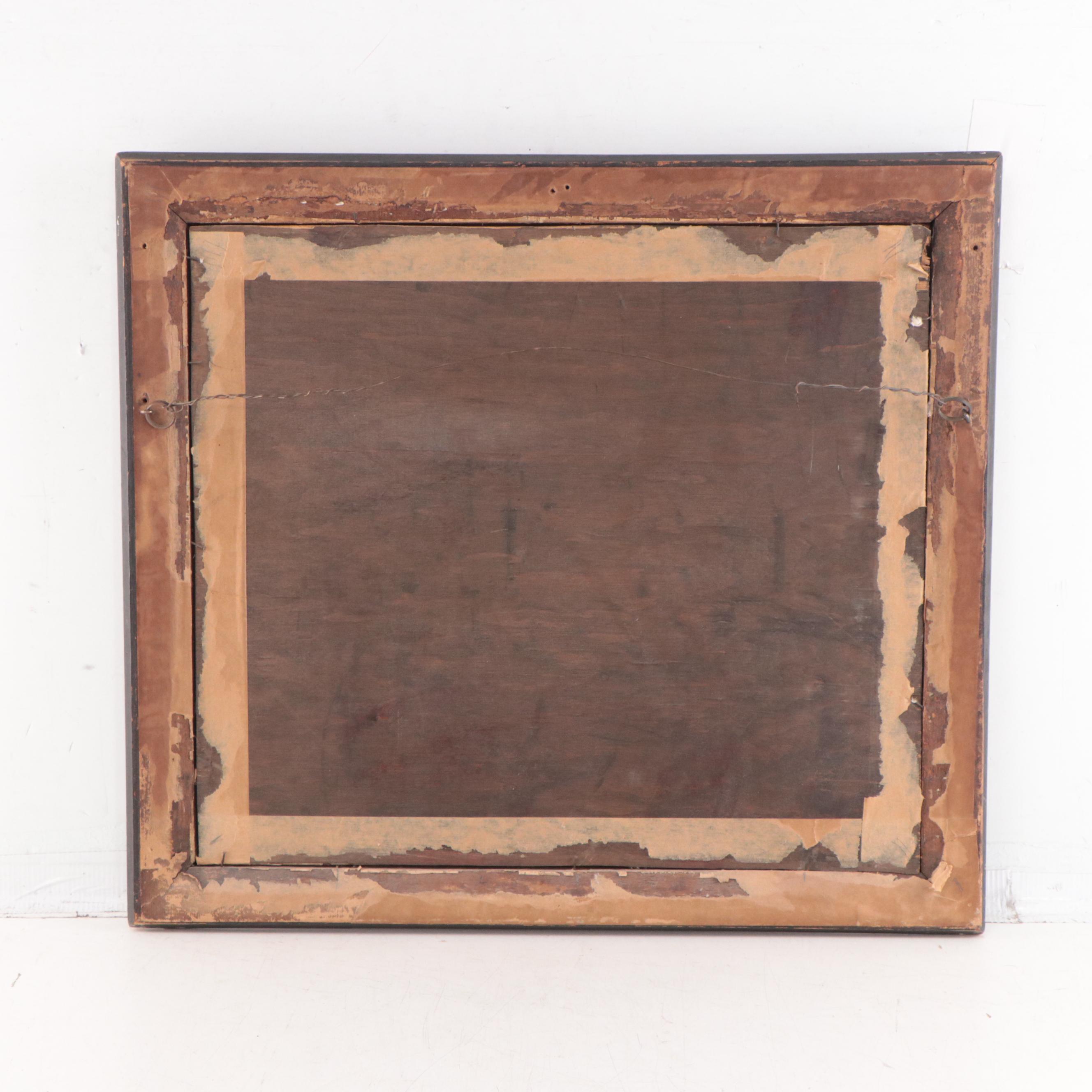 Hand-Colored Lithograph "Paisley Abbey," 19th Century