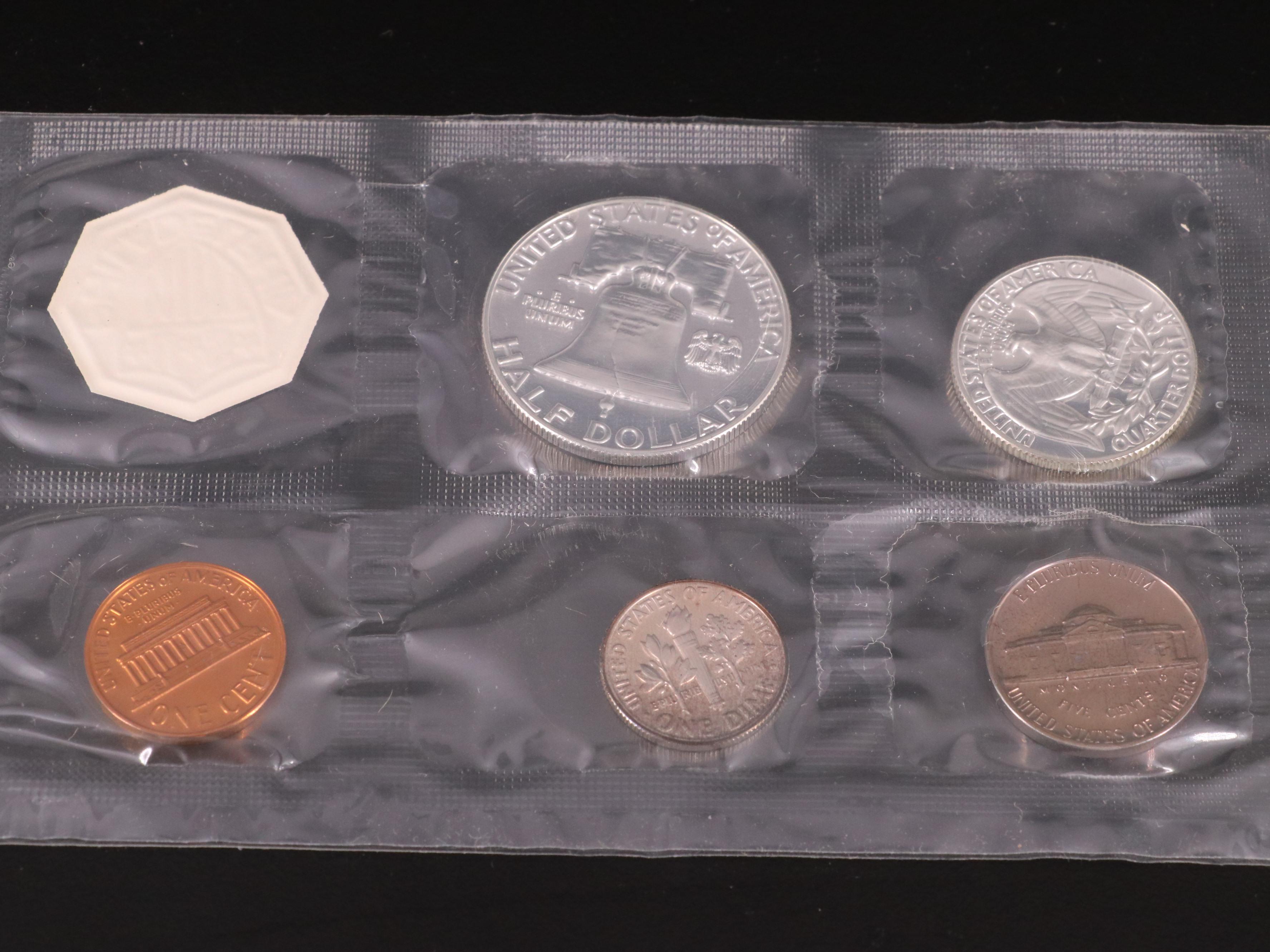 Four U.S. Mint Silver Proof Sets, 1961–1964