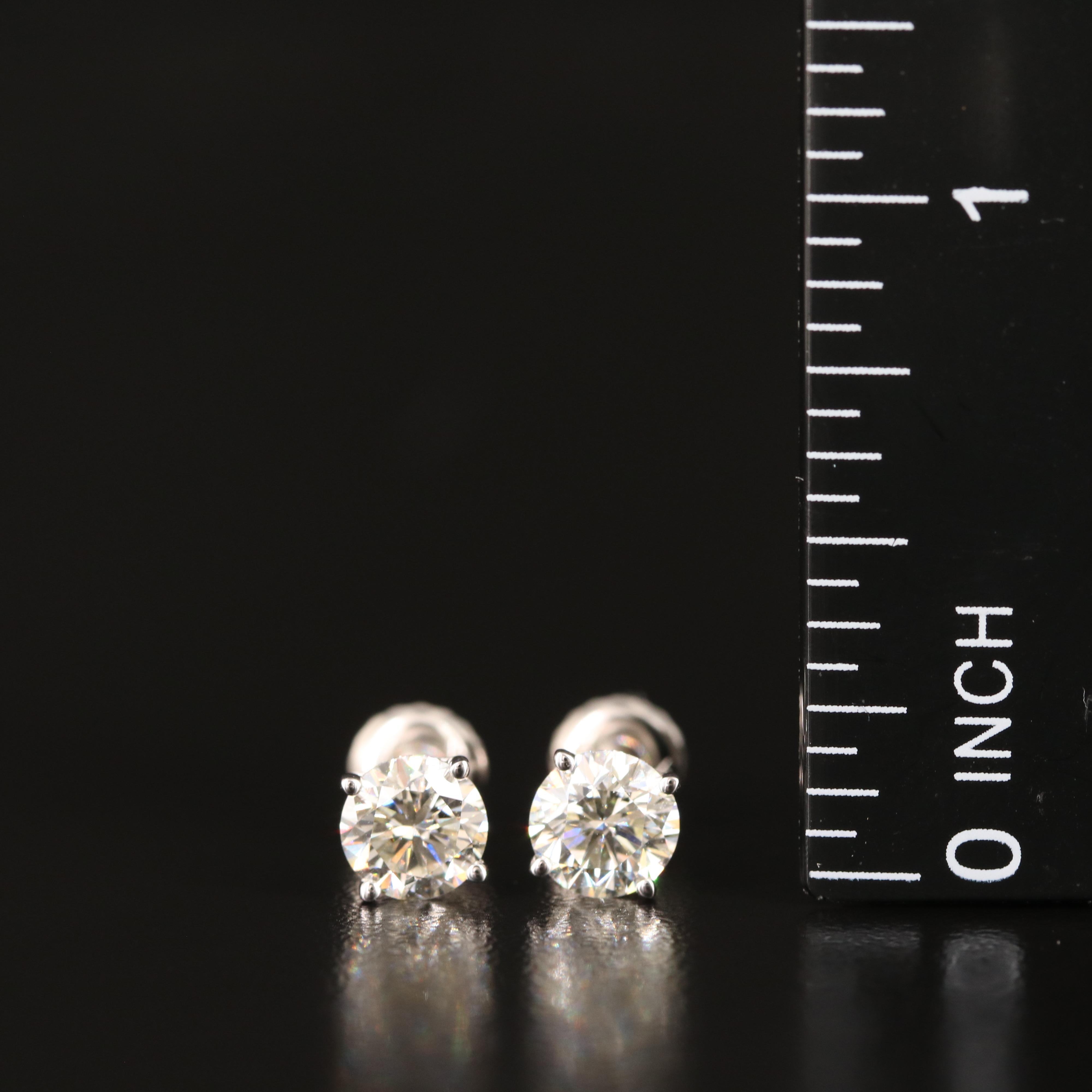 14K 1.37 CTW Lab Grown Diamond Stud Earrings