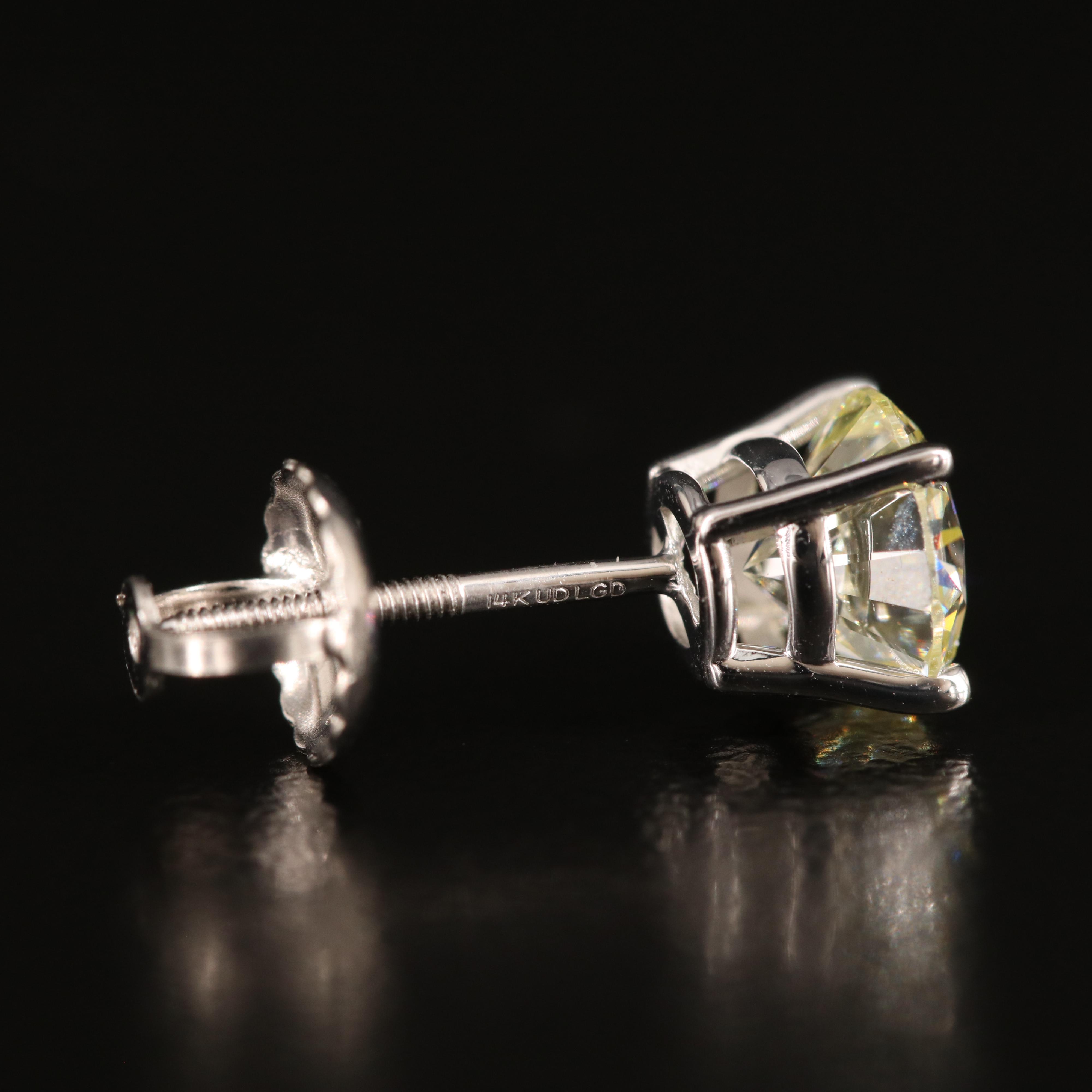 14K 1.37 CTW Lab Grown Diamond Stud Earrings