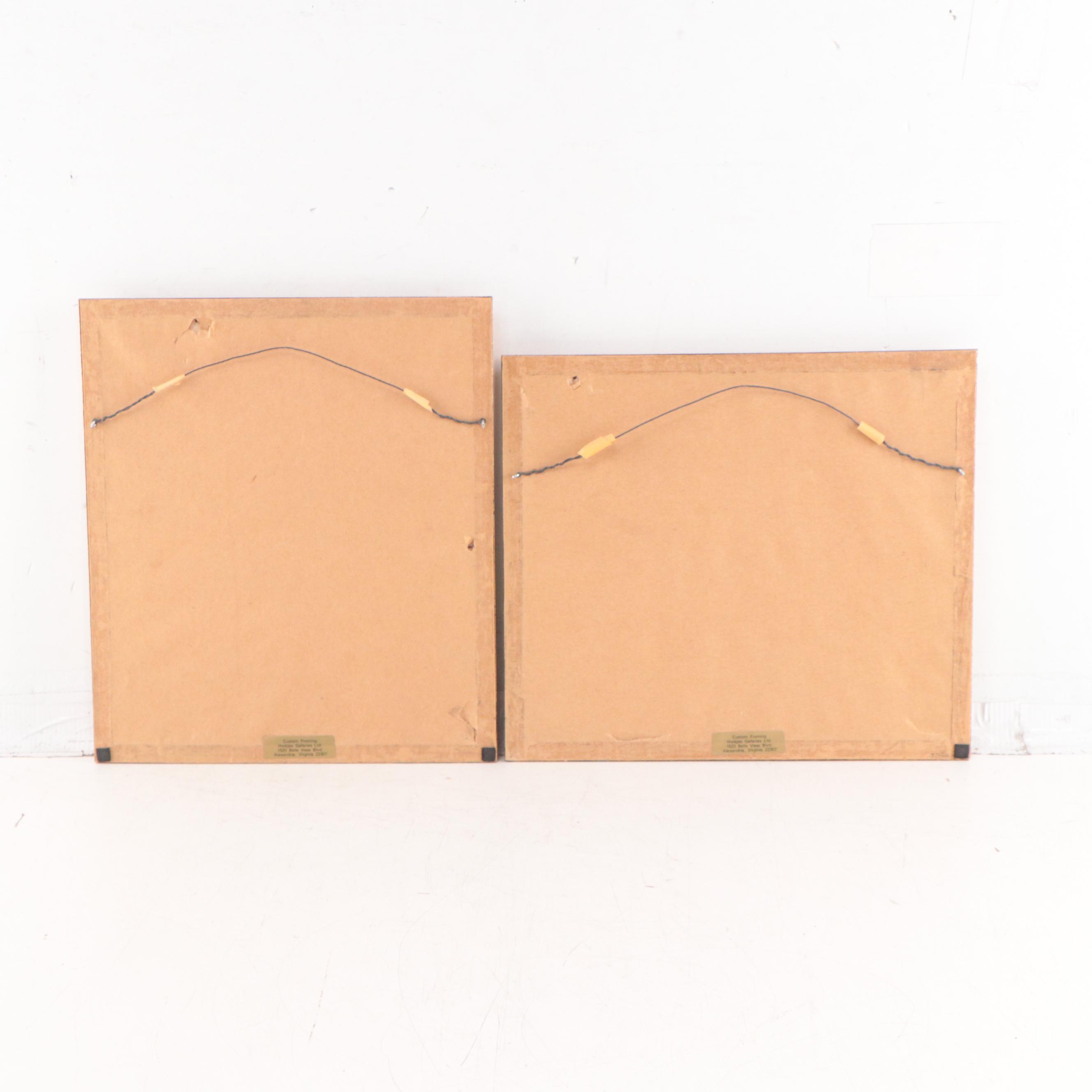 Chinese Silk Embroidery Panels of Flowers and Butterflies