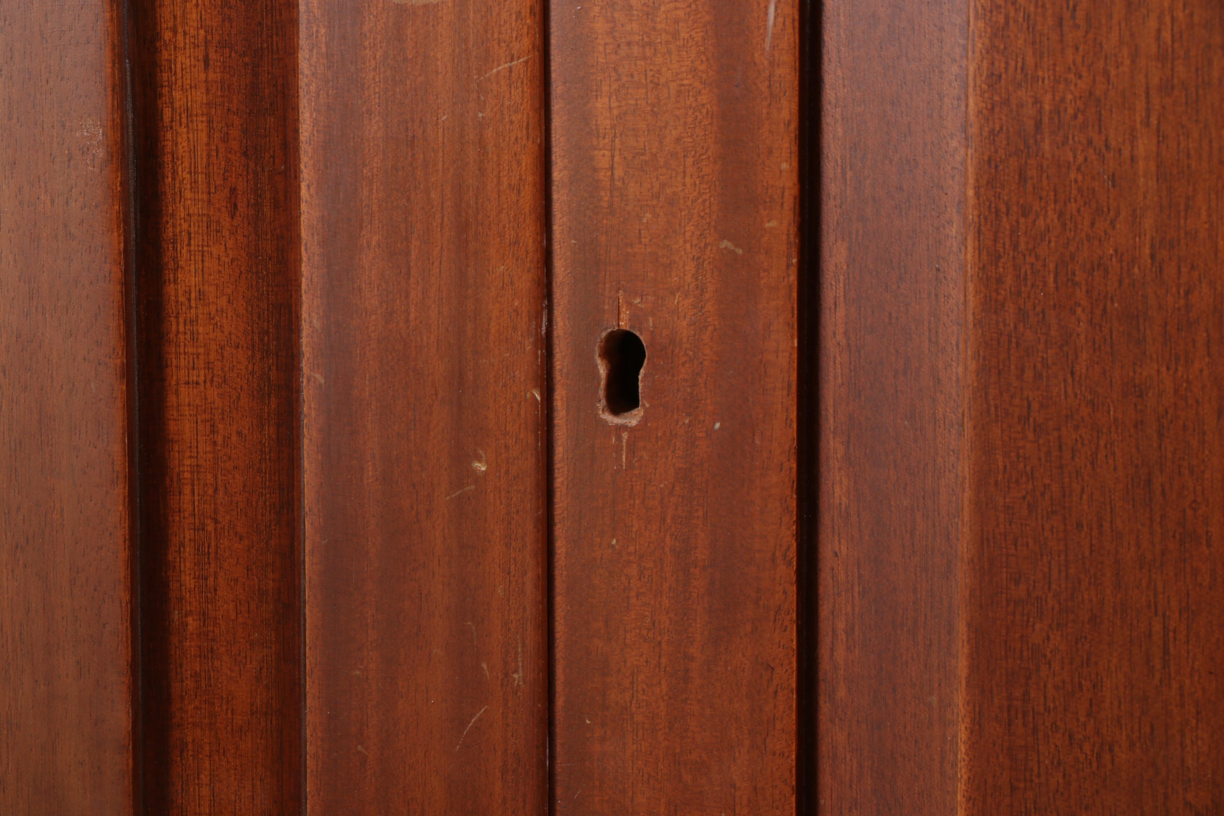 Chippendale Style Mahogany Secretary Bookcase, Mid to Late 20th Century
