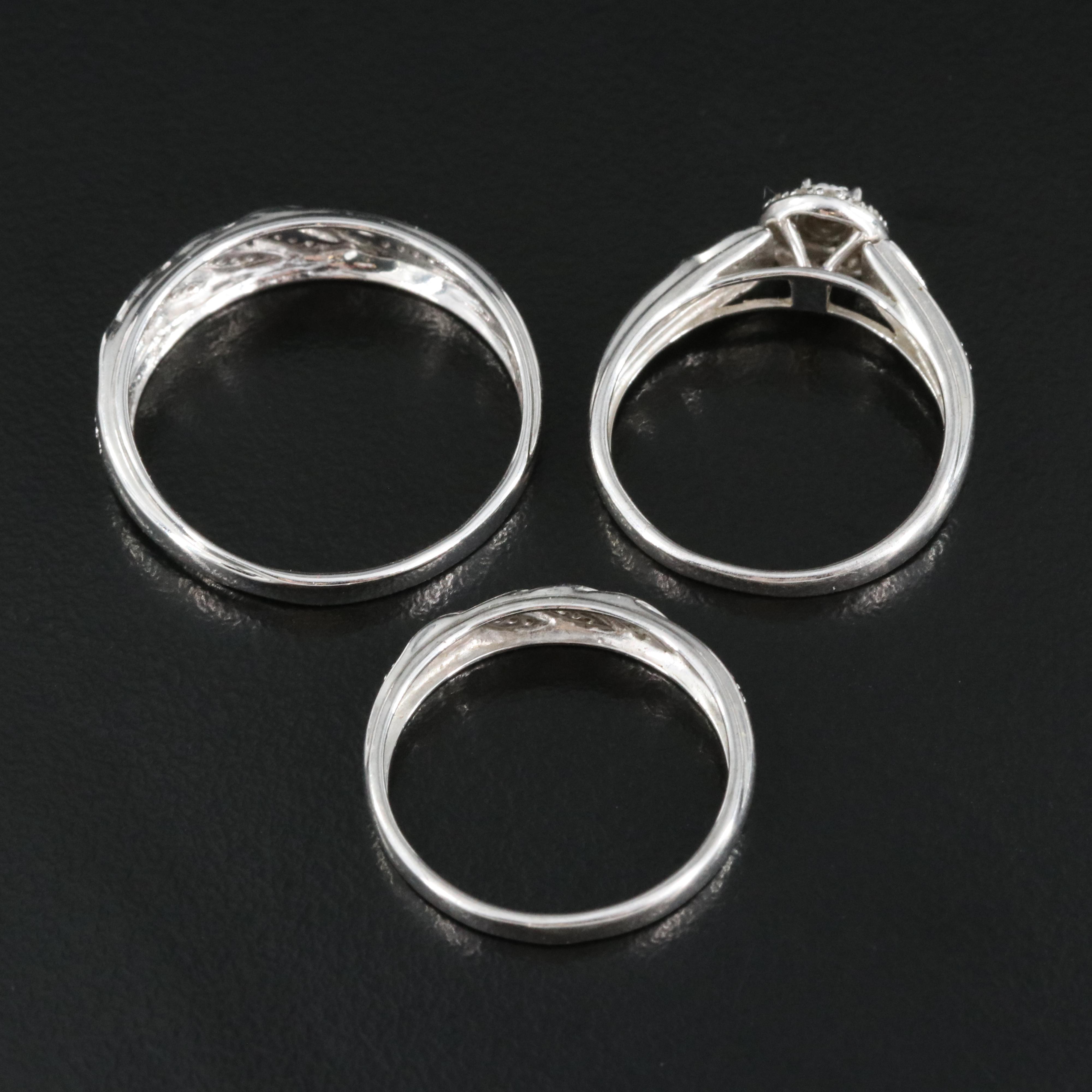 Sterling Diamond Rings