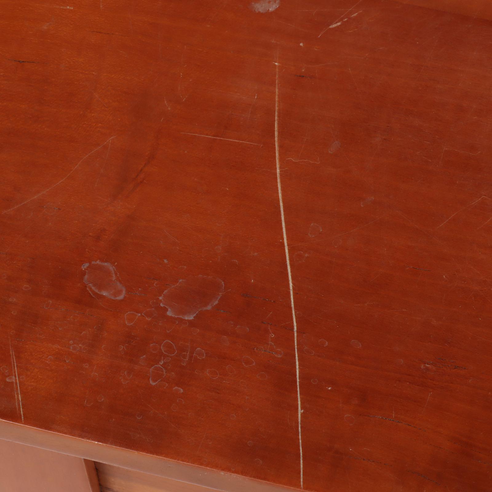 American Primitive Cherrywood Side Table, 19th Century