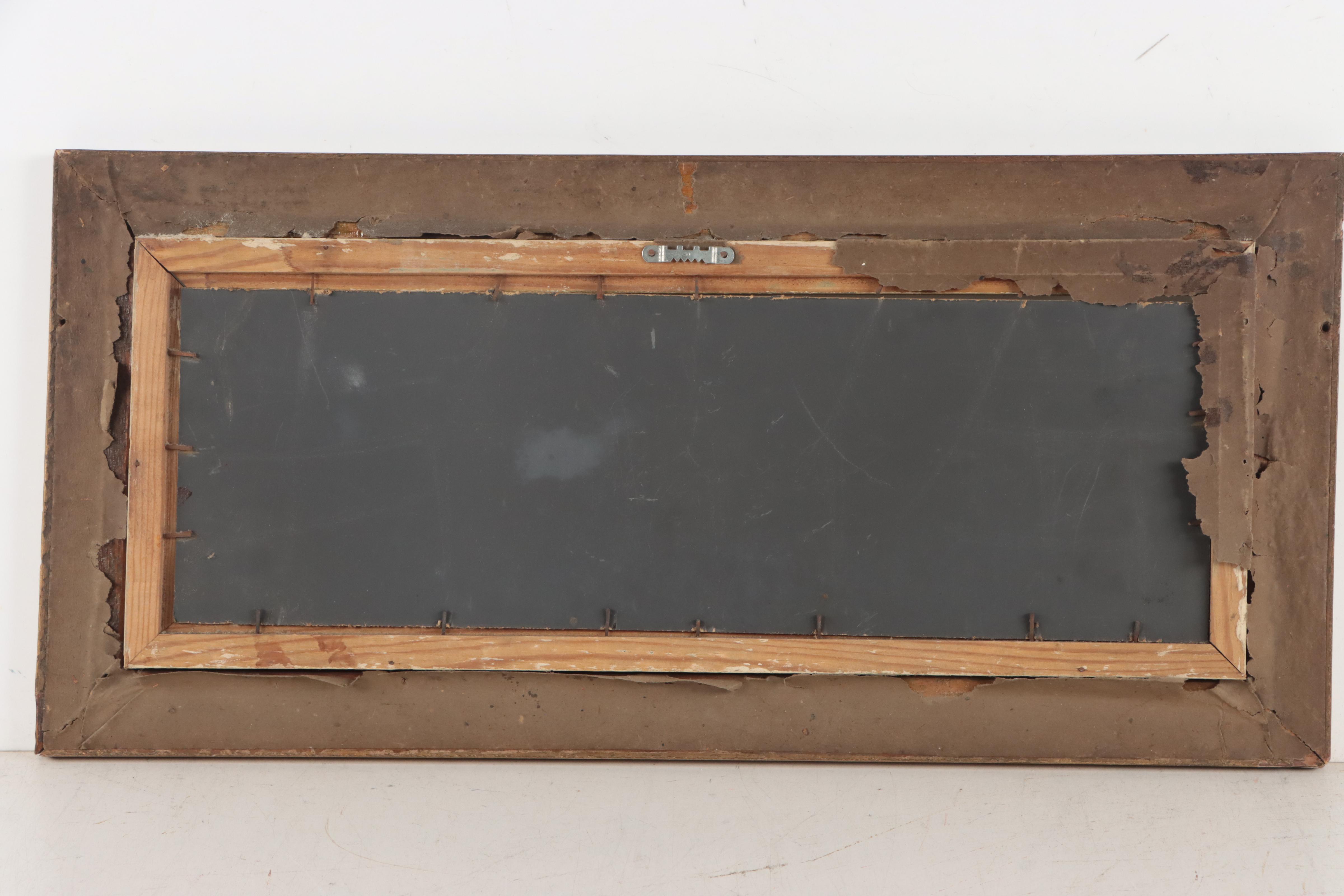 Rural Landscape Oil Painting With Figure, Circa 1900