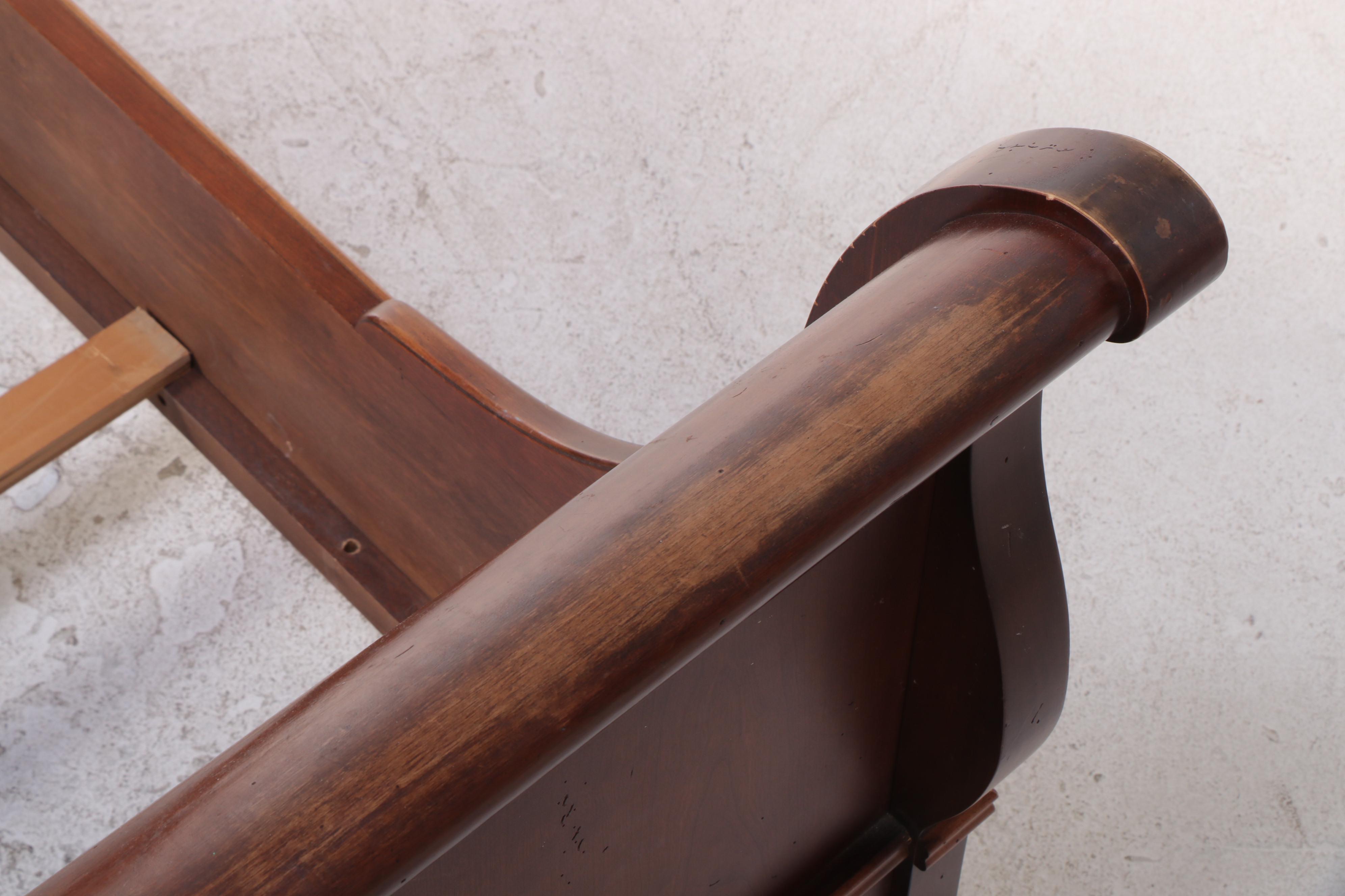 Louis Philippe Style Cherrywood and Maple Queen Size Sleigh Bed Frame