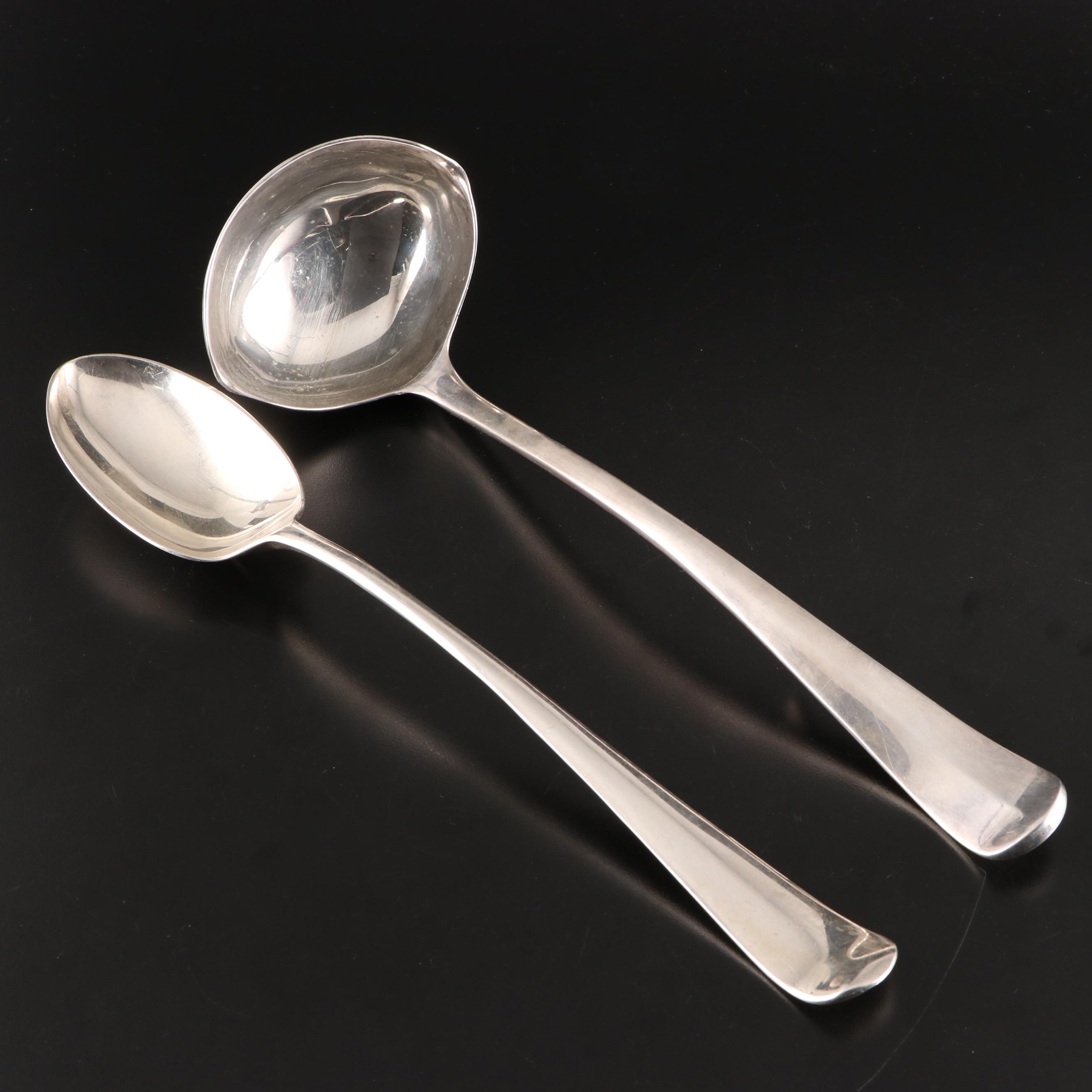 Raimond Sterling Silver Handle Cake Knife with Silver Plated Tableware