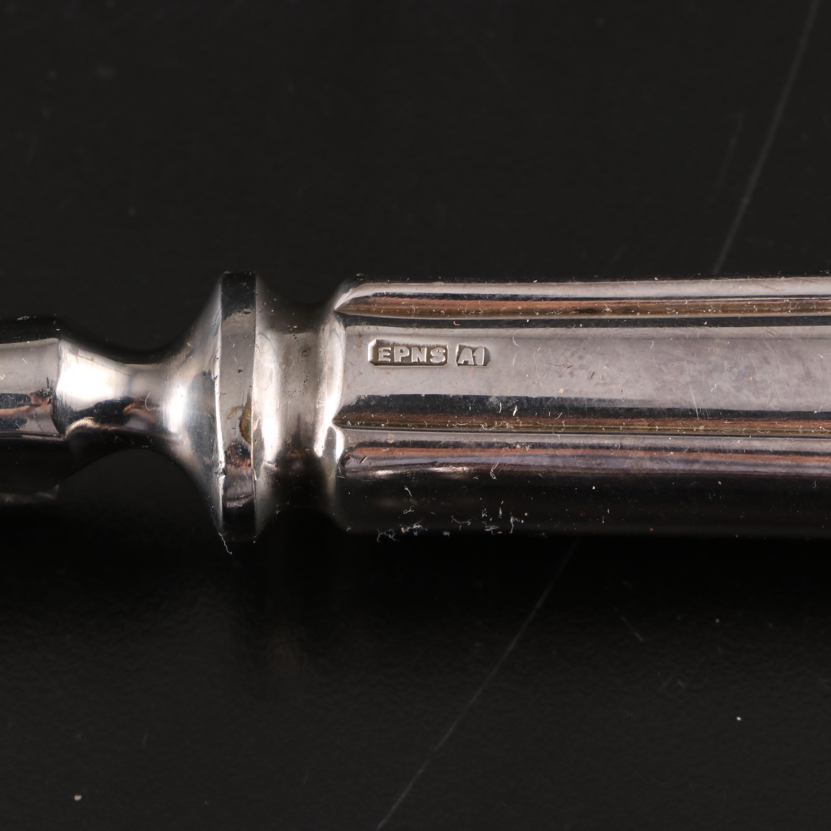 Raimond Sterling Silver Handle Cake Knife with Silver Plated Tableware