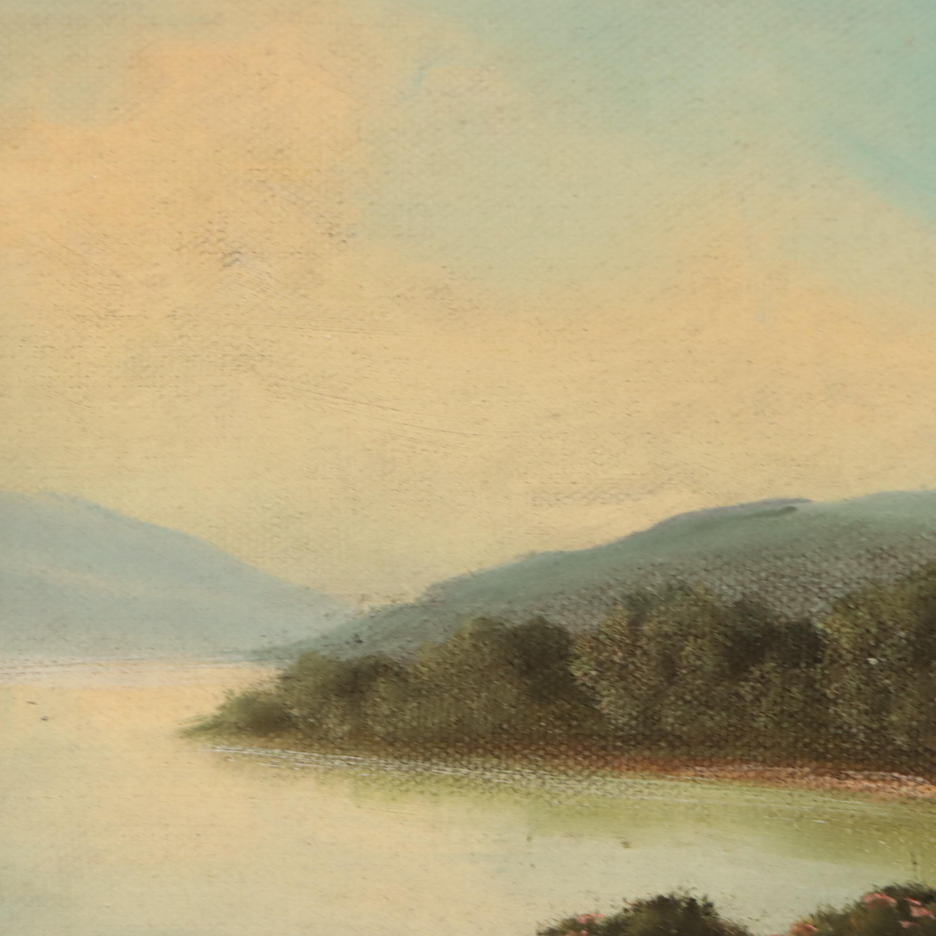 River Valley Landscape Oil Painting