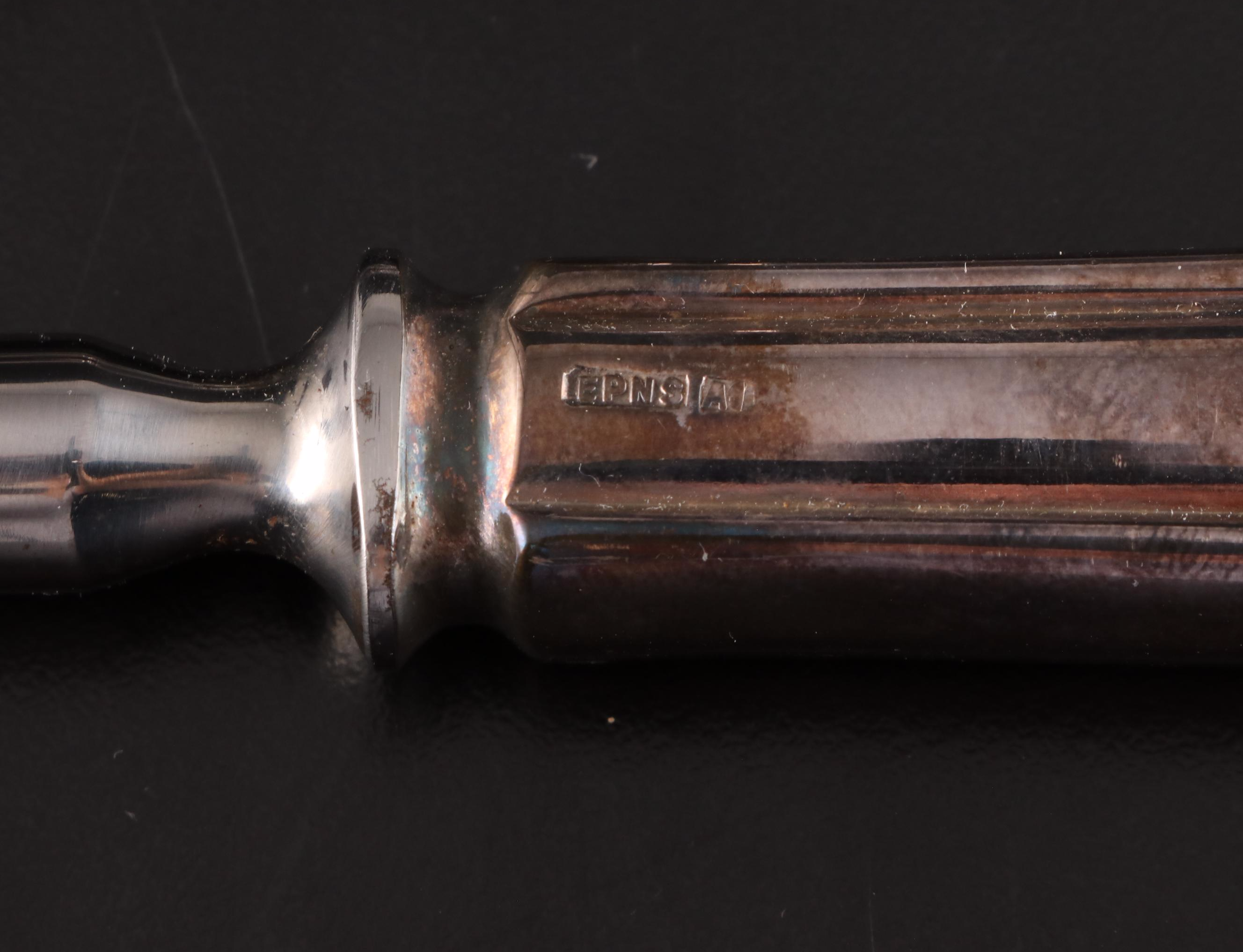 Raimond Sterling Silver Handle Cake Knife with Silver Plated Tableware