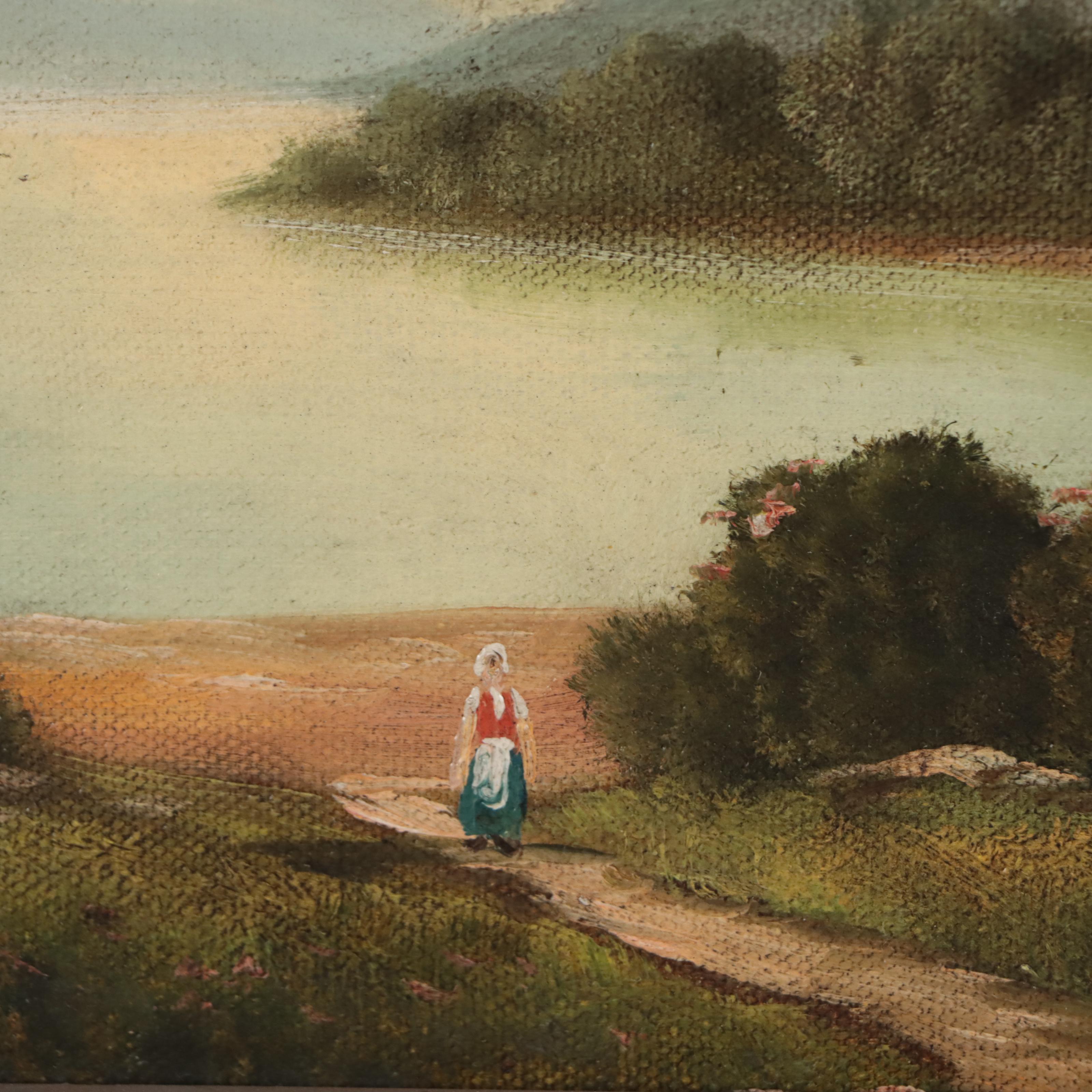 River Valley Landscape Oil Painting