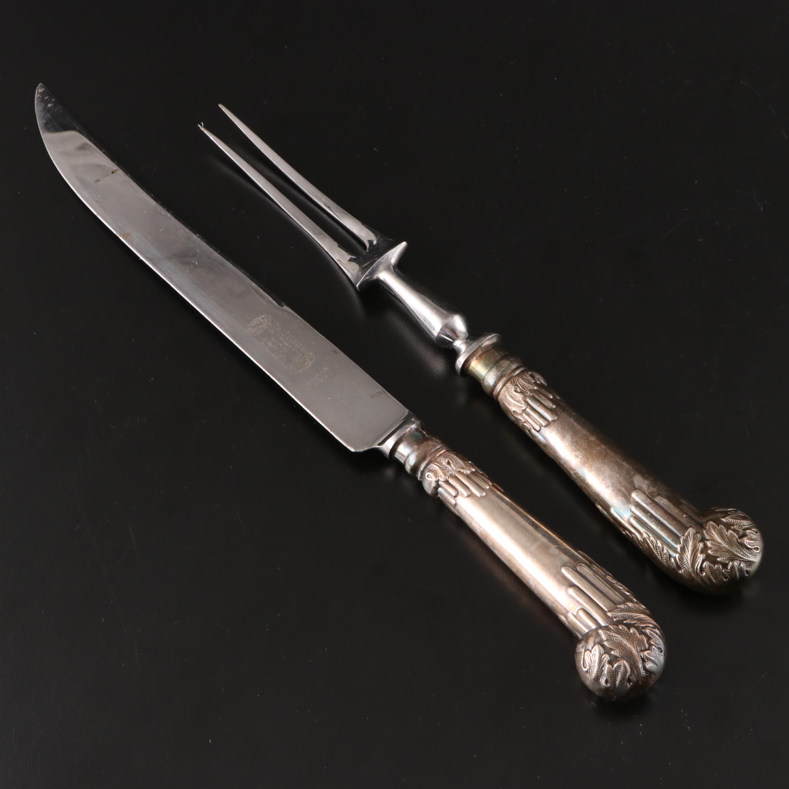 Raimond Sterling Silver Handle Cake Knife with Silver Plated Tableware