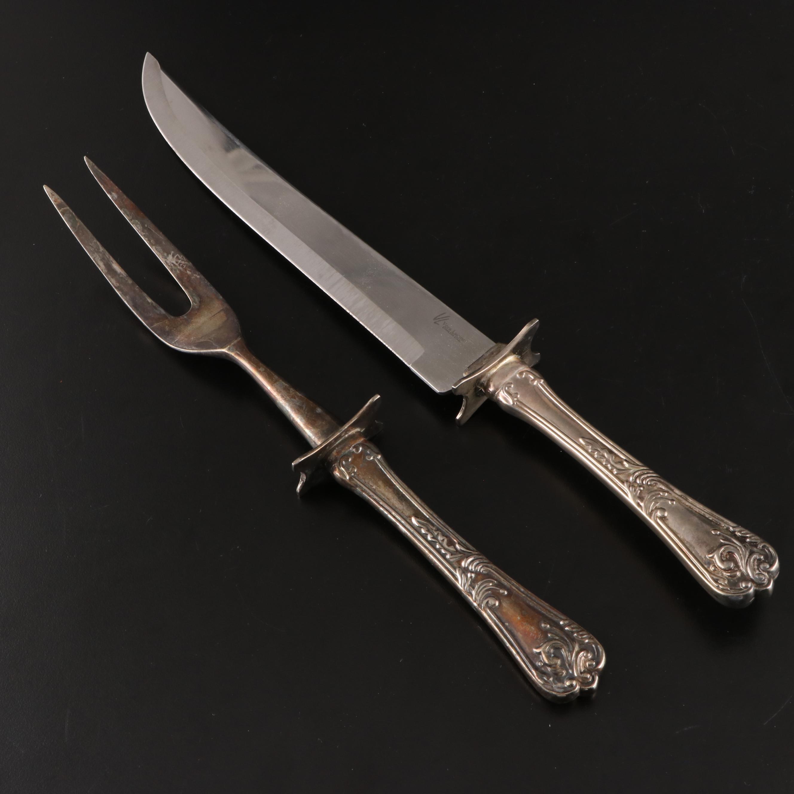 Raimond Sterling Silver Handle Cake Knife with Silver Plated Tableware