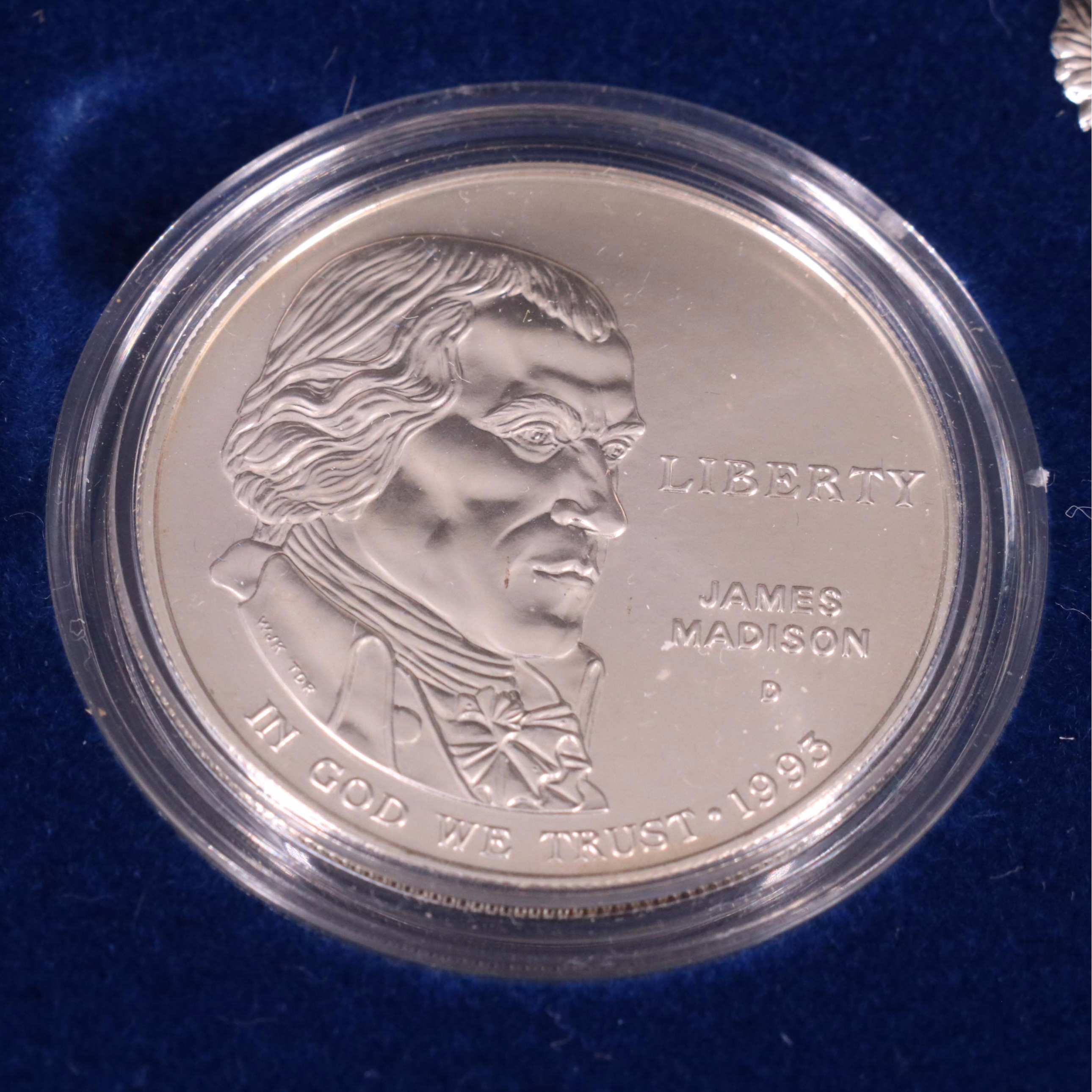 Three Modern Commemorative Silver Dollars