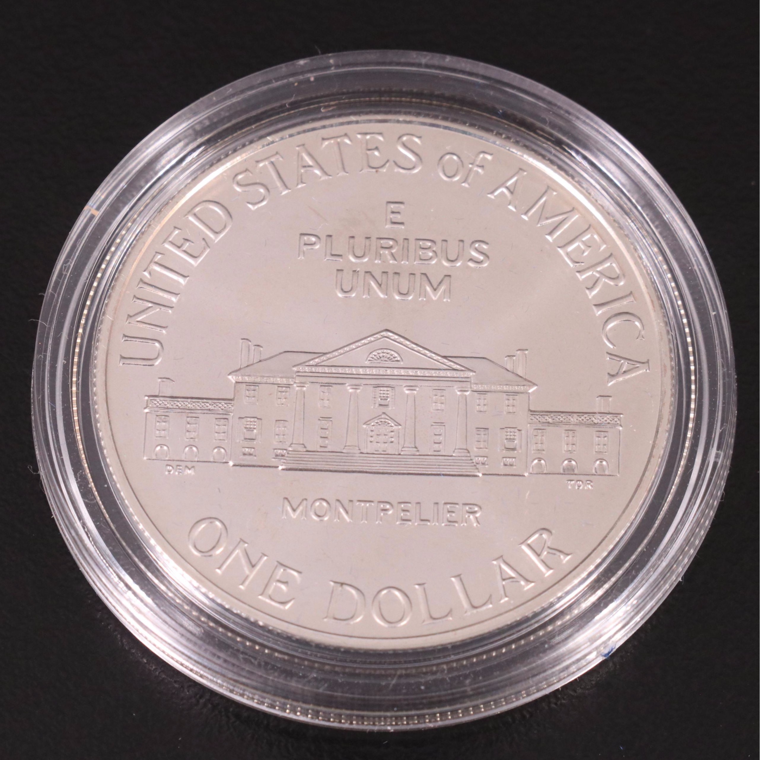 Three Modern Commemorative Silver Dollars