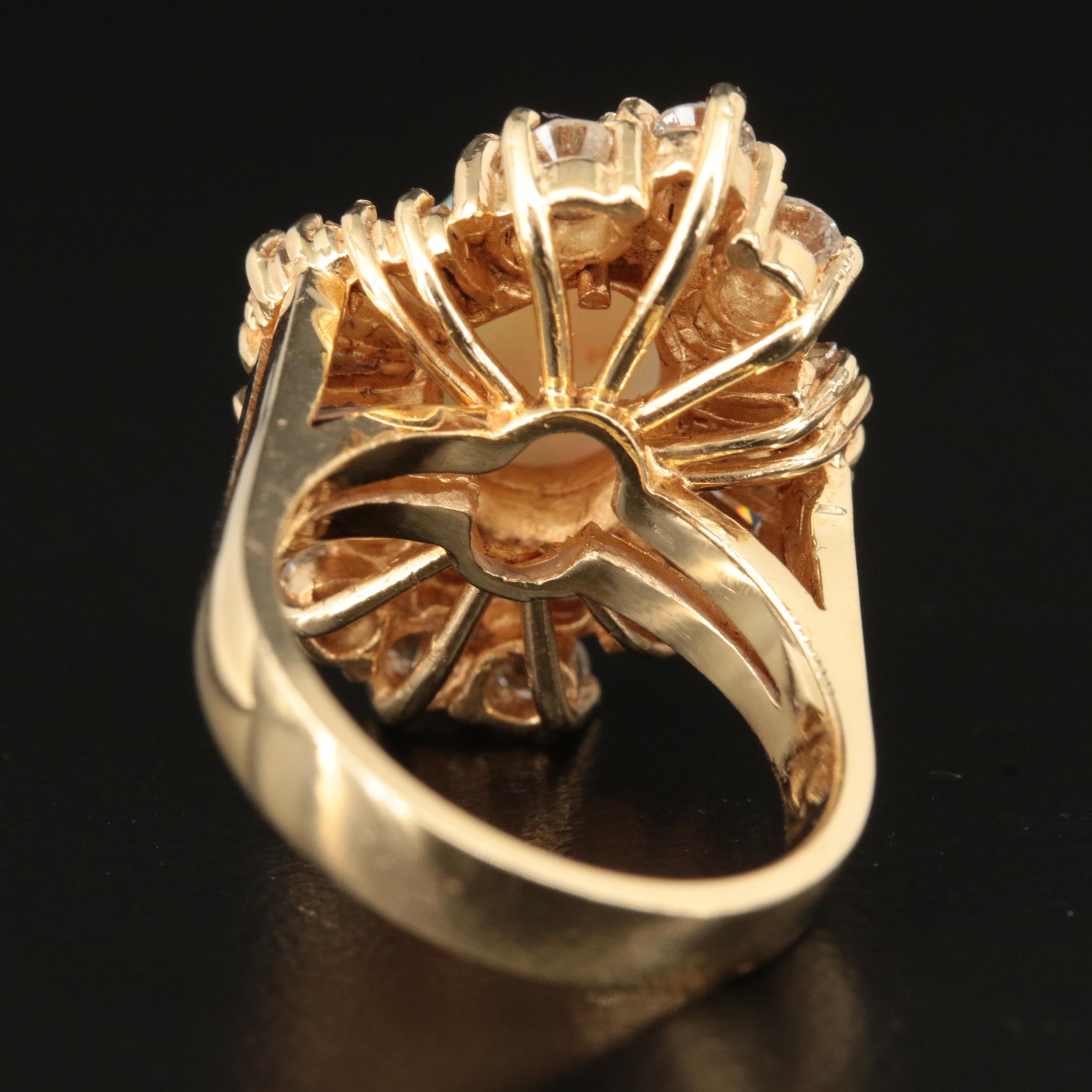 14K Opal and 1.77 CTW Diamond Ring