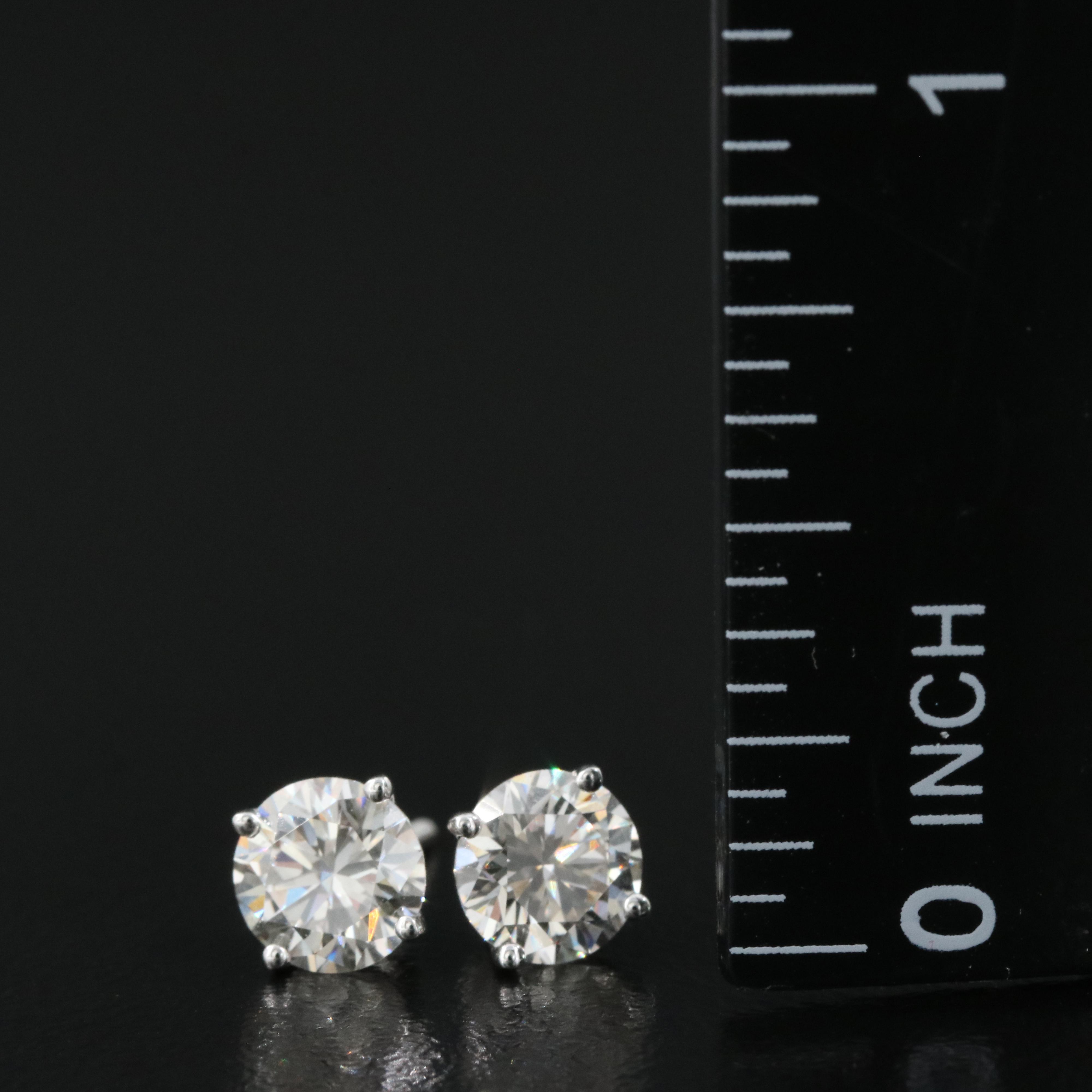 14K 1.37 CTW Lab Grown Diamond Stud Earrings