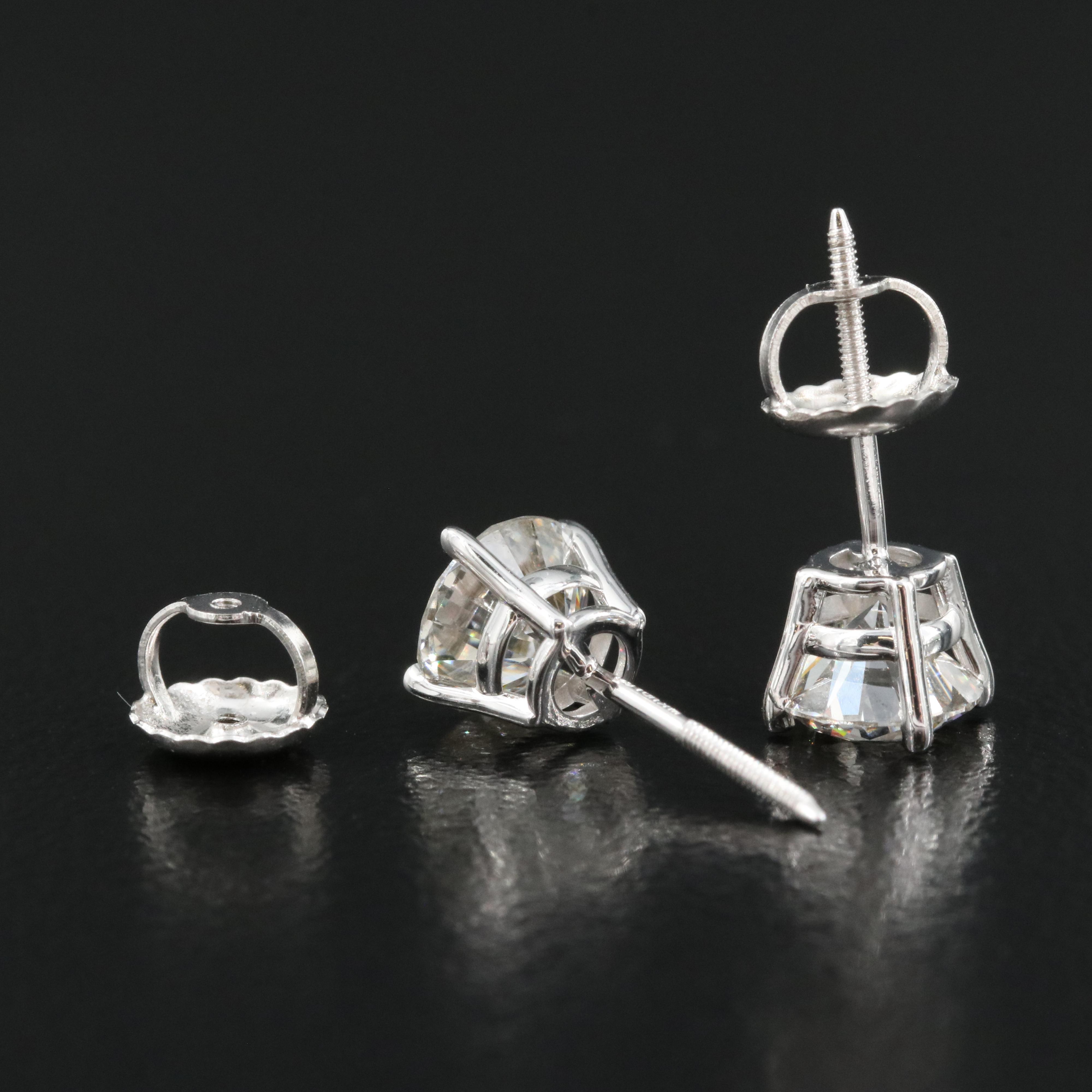 14K 1.37 CTW Lab Grown Diamond Stud Earrings