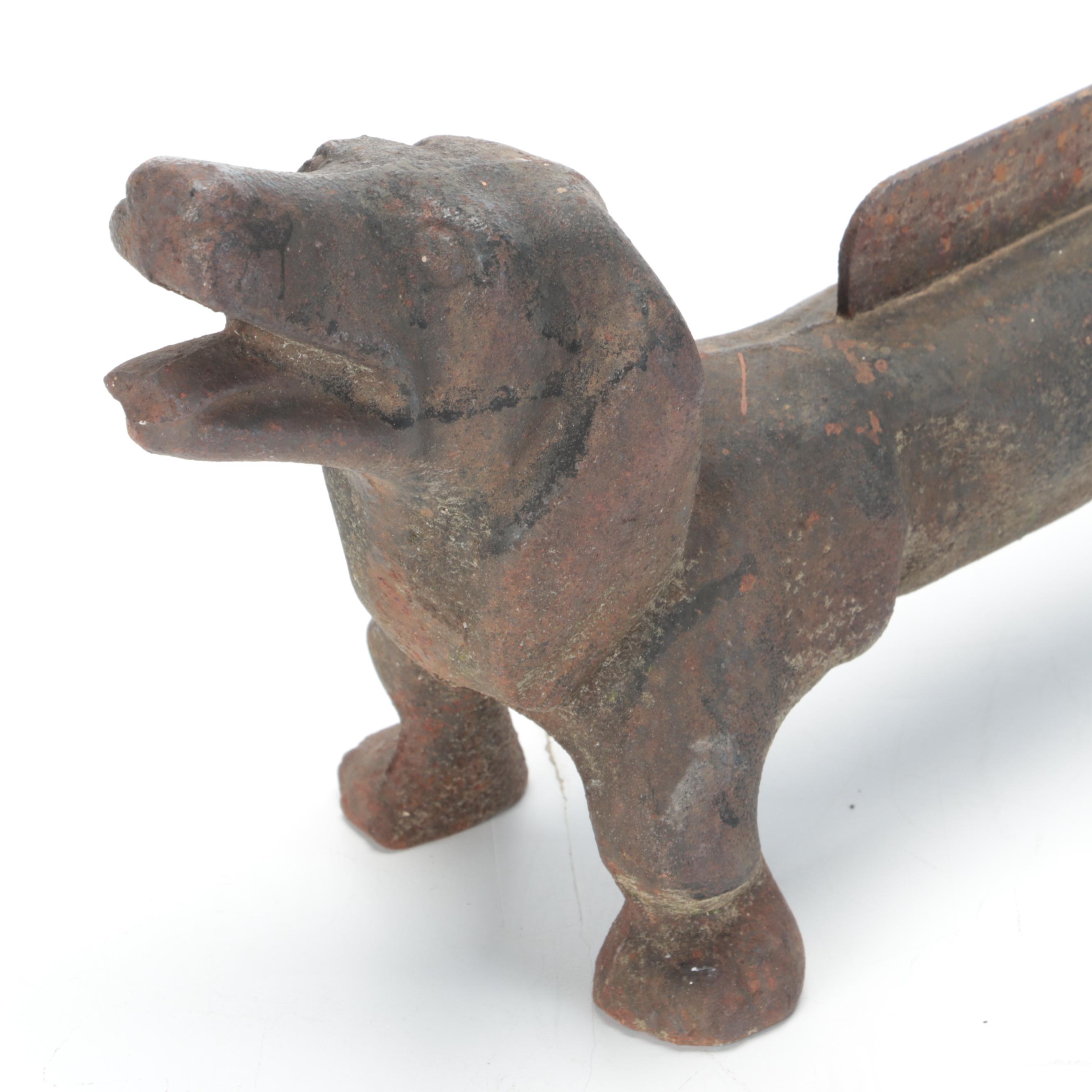 Cast Iron Dachshund Boot Scraper
