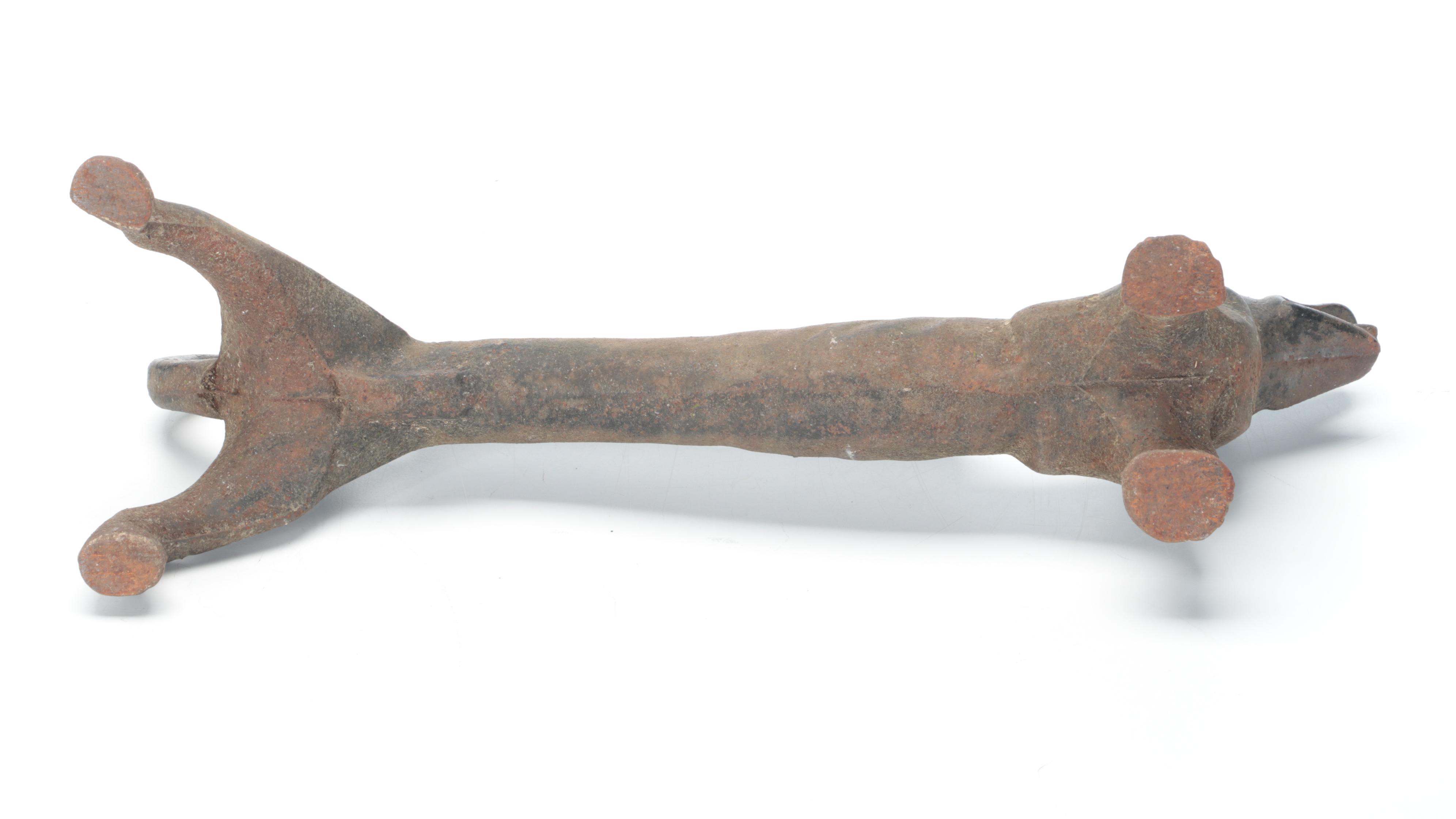 Cast Iron Dachshund Boot Scraper