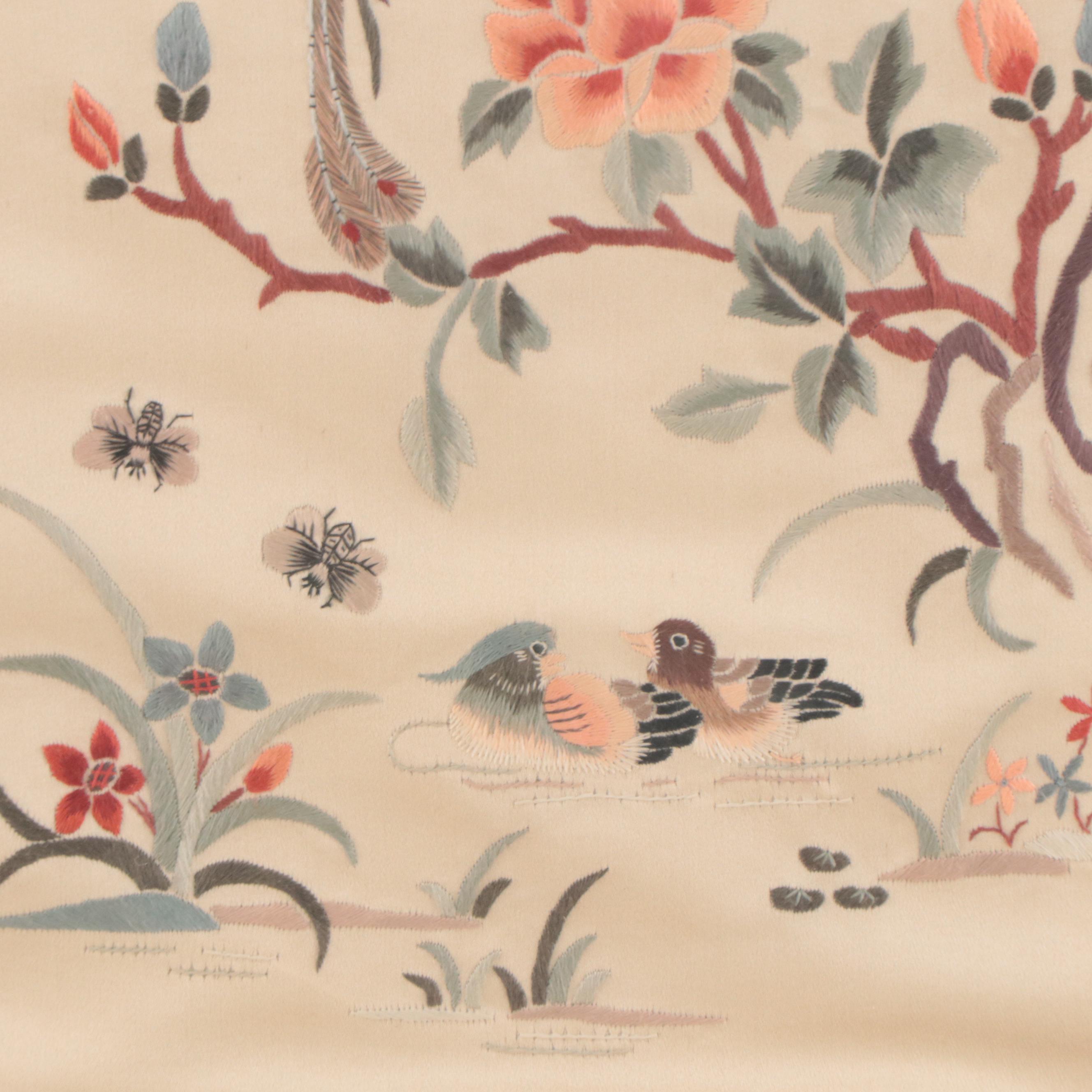 Chinese Silk Embroidery Panel