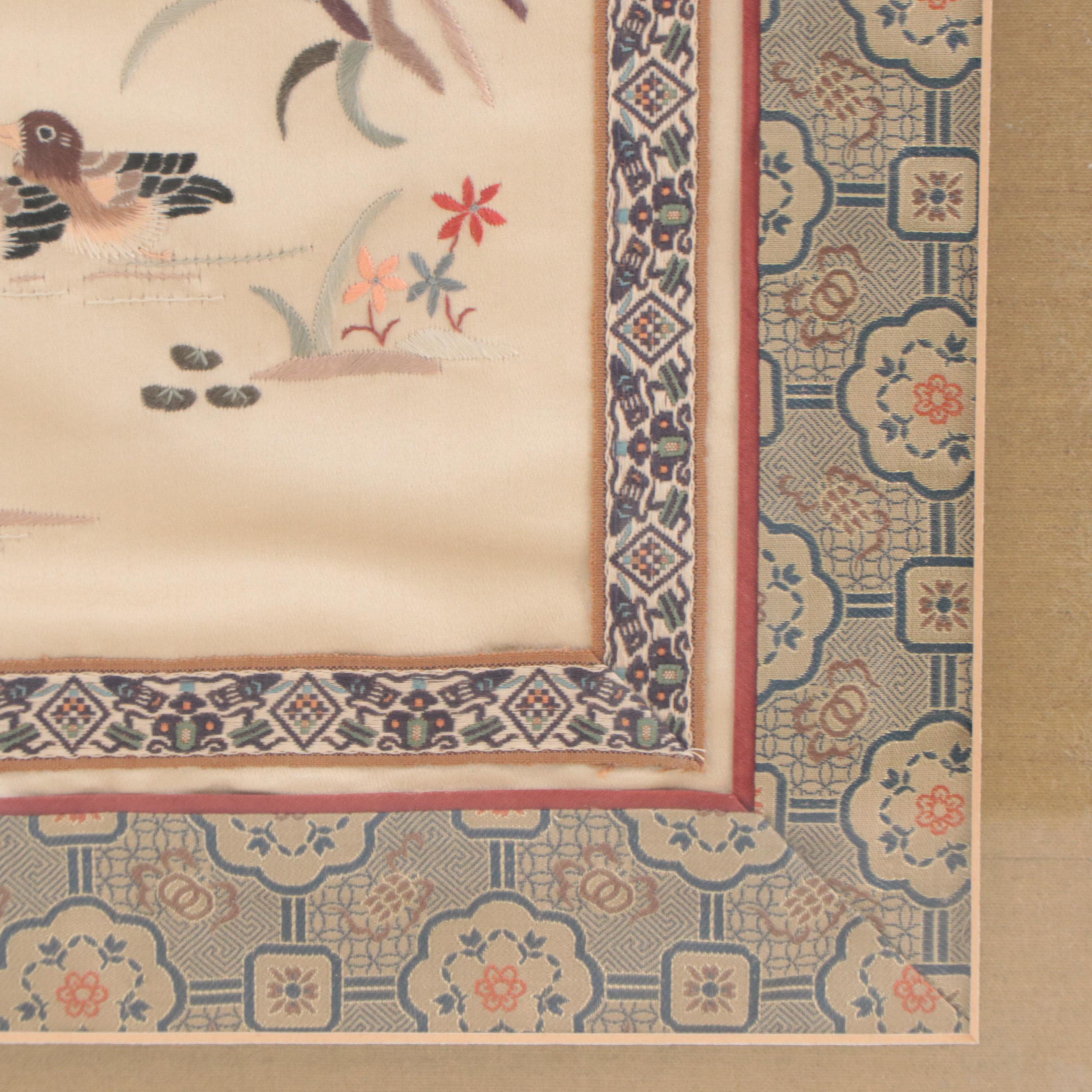 Chinese Silk Embroidery Panel