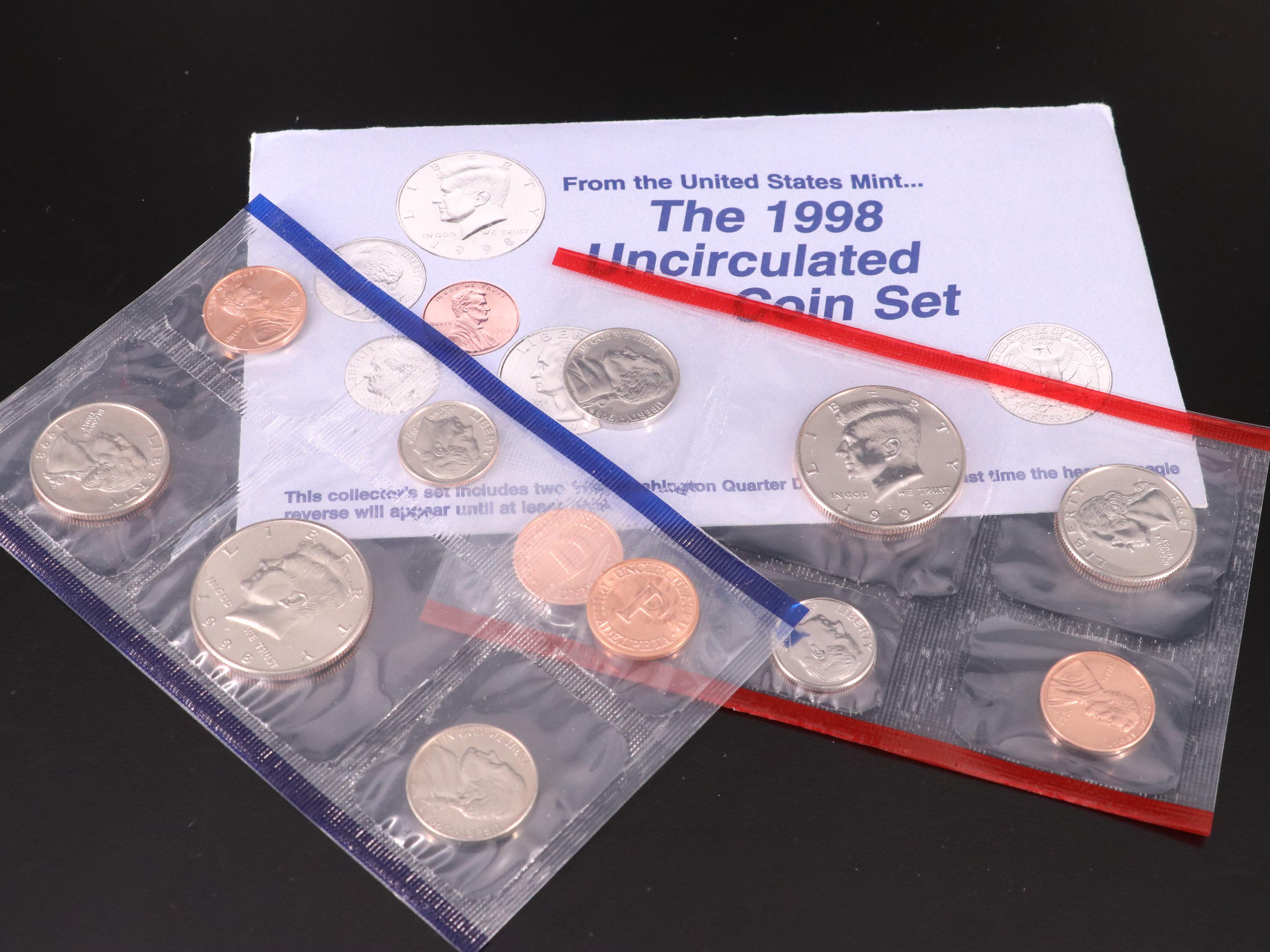 Twelve Different United States Mint Sets